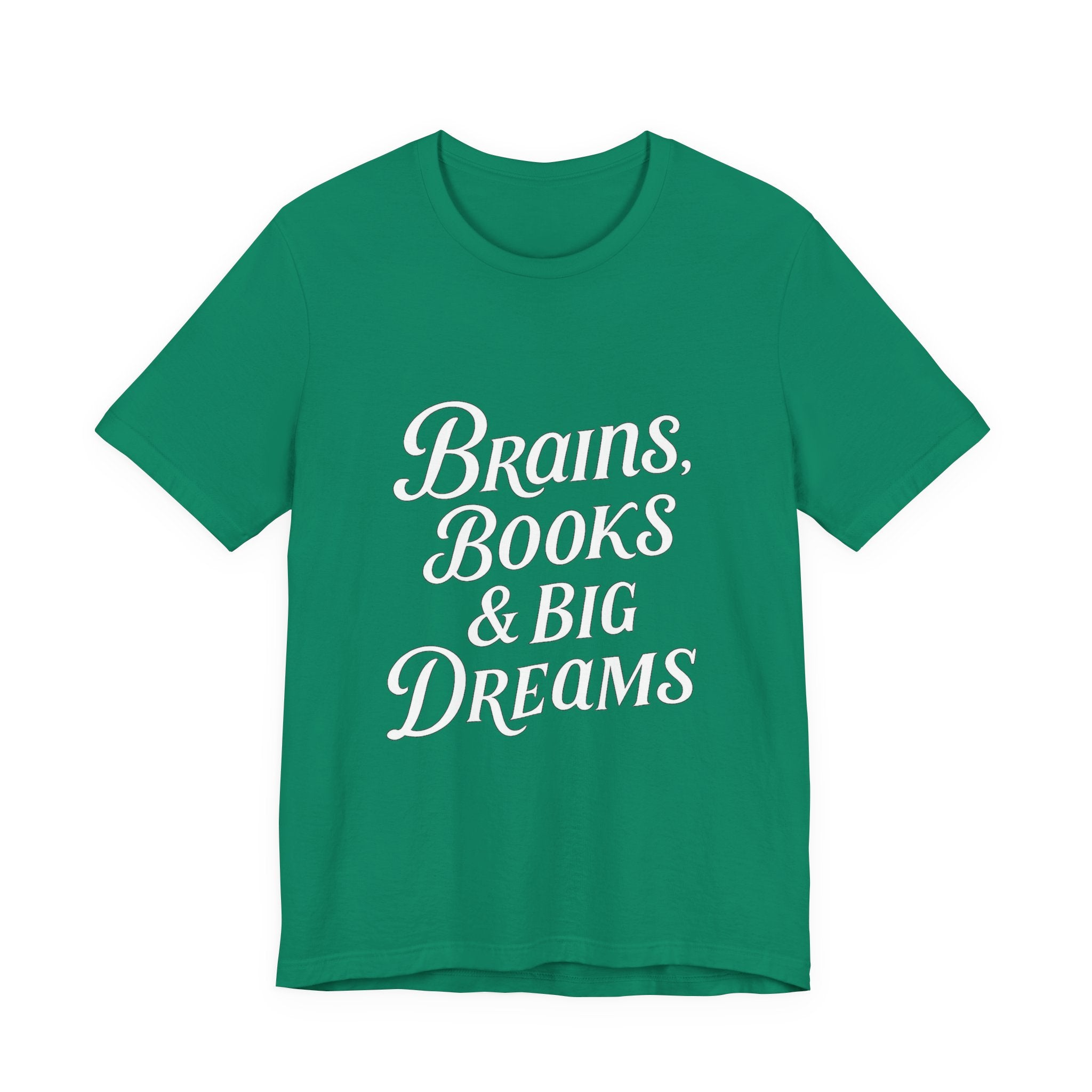 Brainiac Tee, Book Lover Shirt, Big Dreams T-Shirt, Unisex Graphic Top, Intellectual Clothing