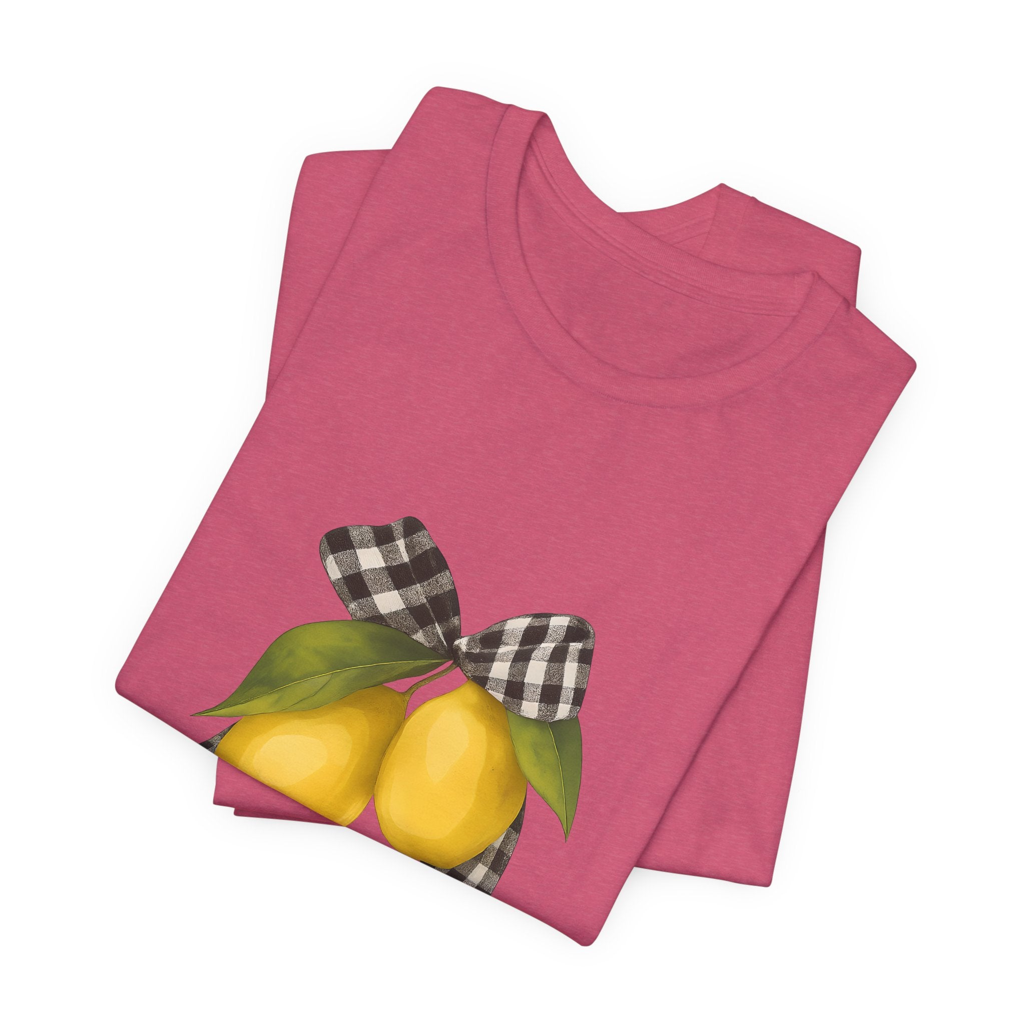Lemon Print Unisex Tee - Perfect for Summer Parties, Gifts, Everyday wear, Festivals, and Home Decor