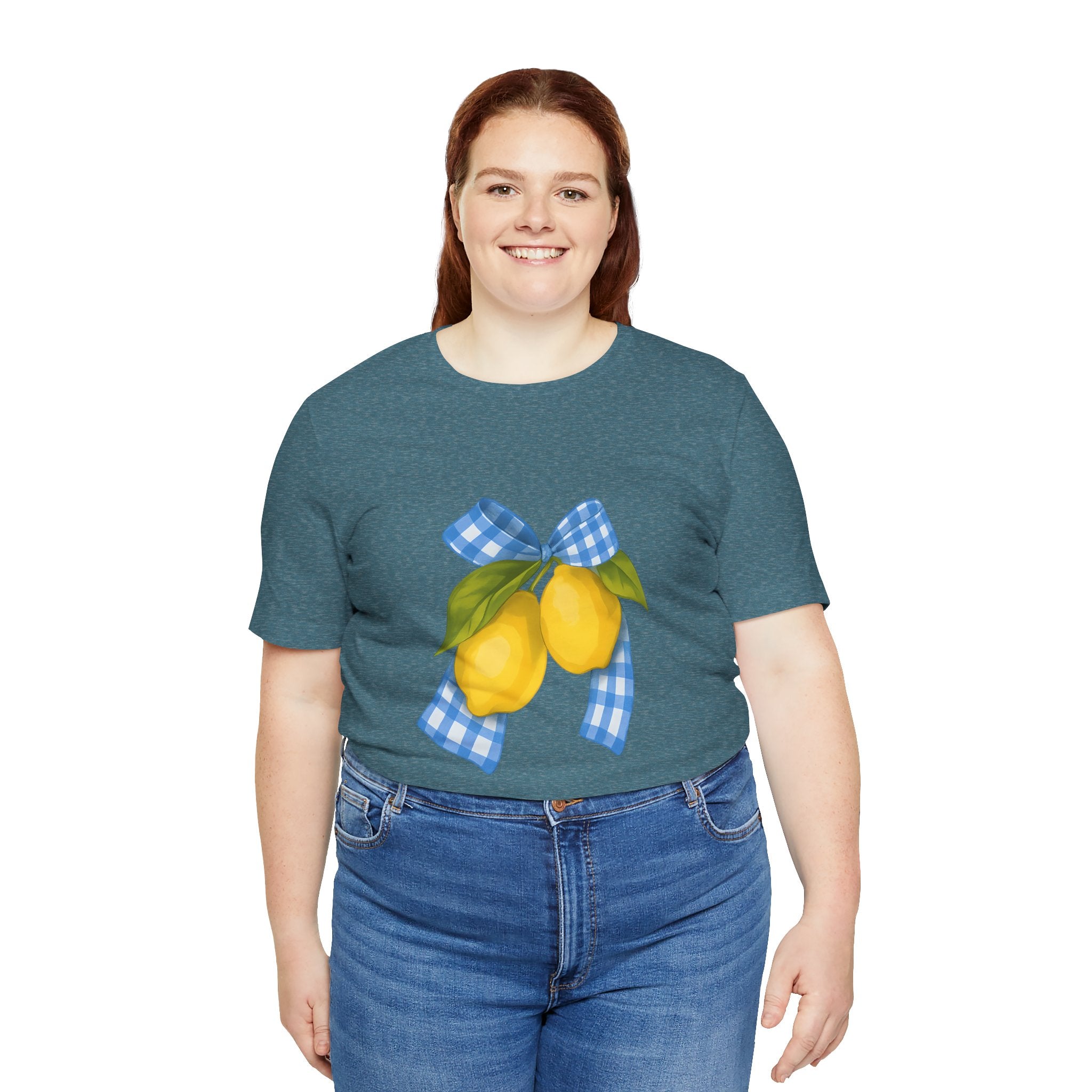 Lemon Blossom Unisex Tee - Summer Vibes, Farmhouse Style, Gifts for Her, Casual Wear, Garden Party Attire