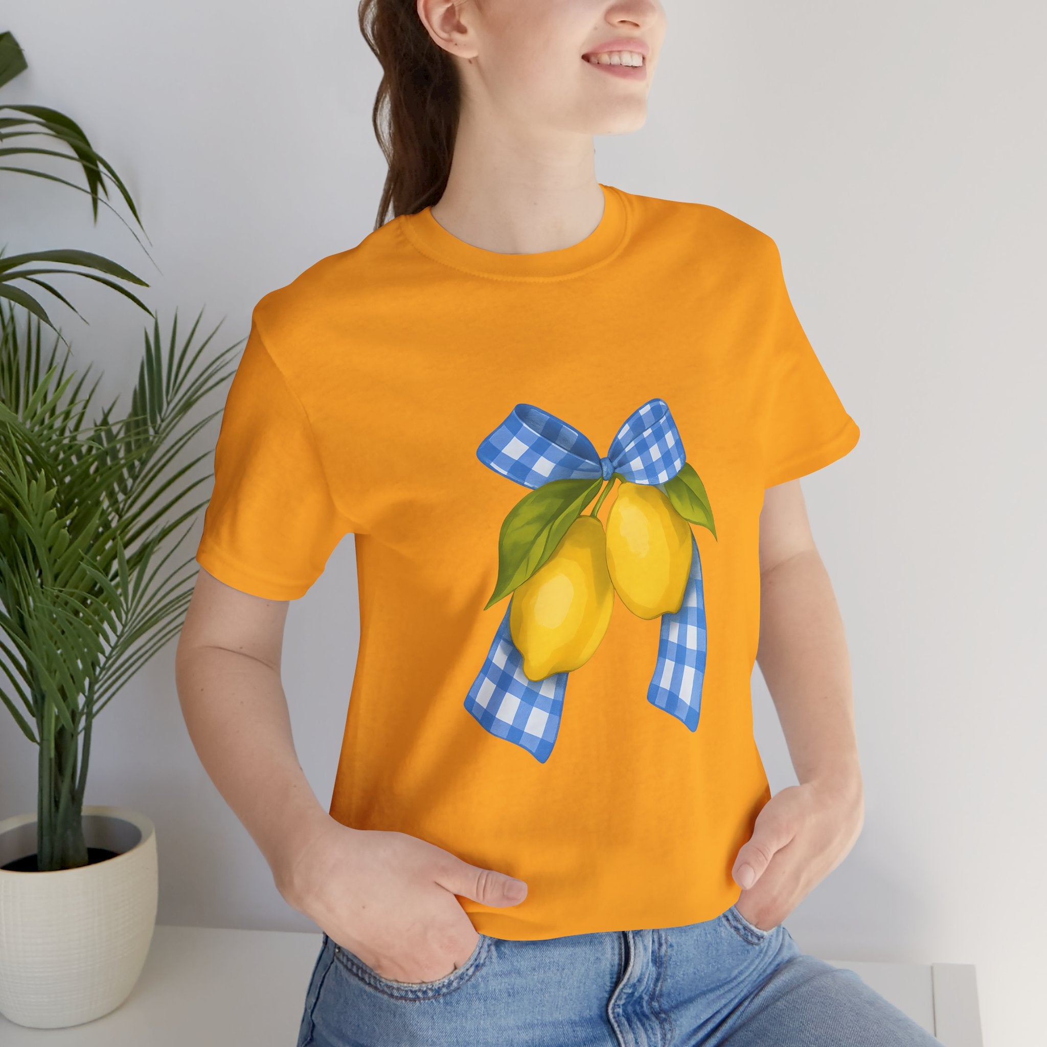 Lemon Blossom Unisex Tee - Summer Vibes, Farmhouse Style, Gifts for Her, Casual Wear, Garden Party Attire