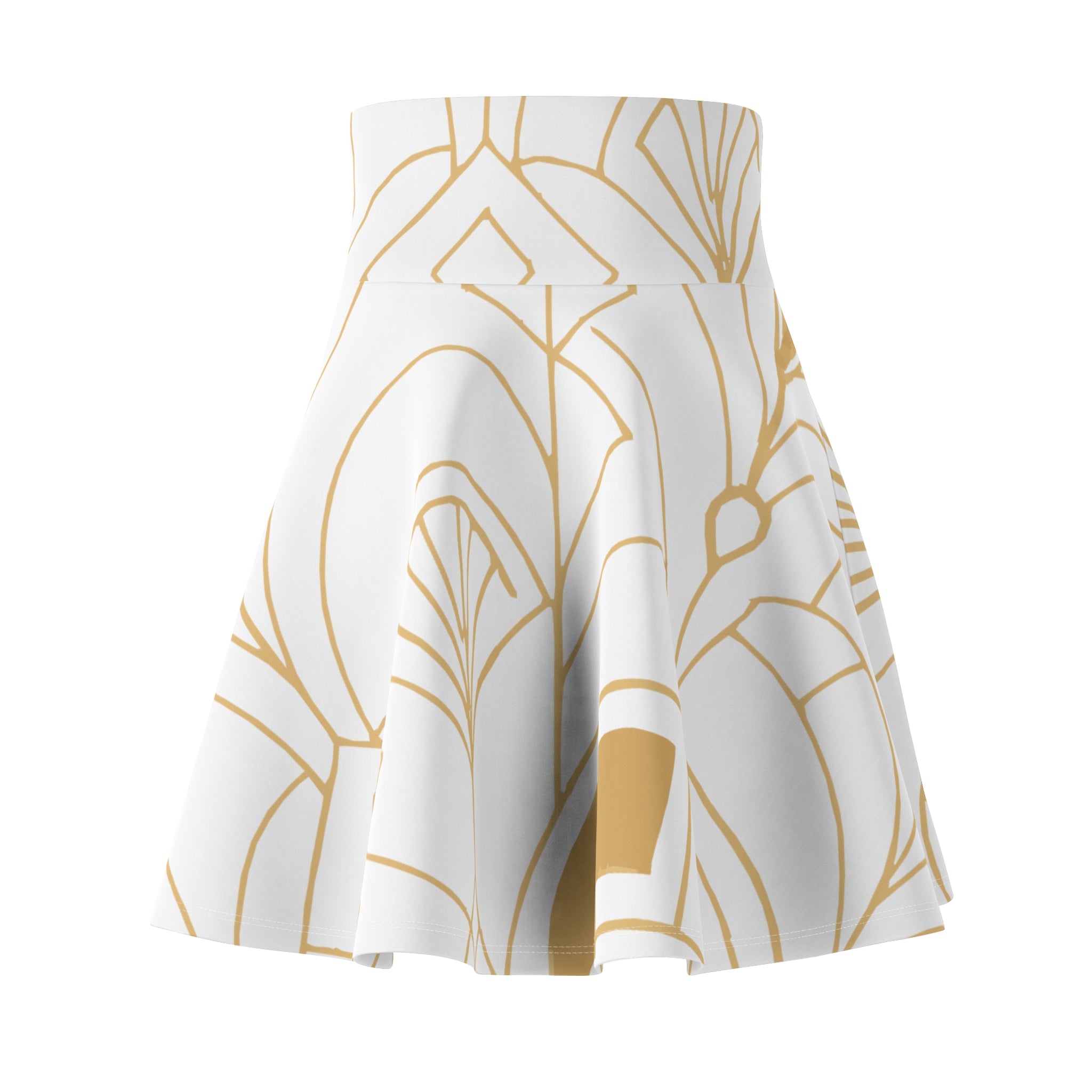 Women's Geometric Skater Skirt (AOP)