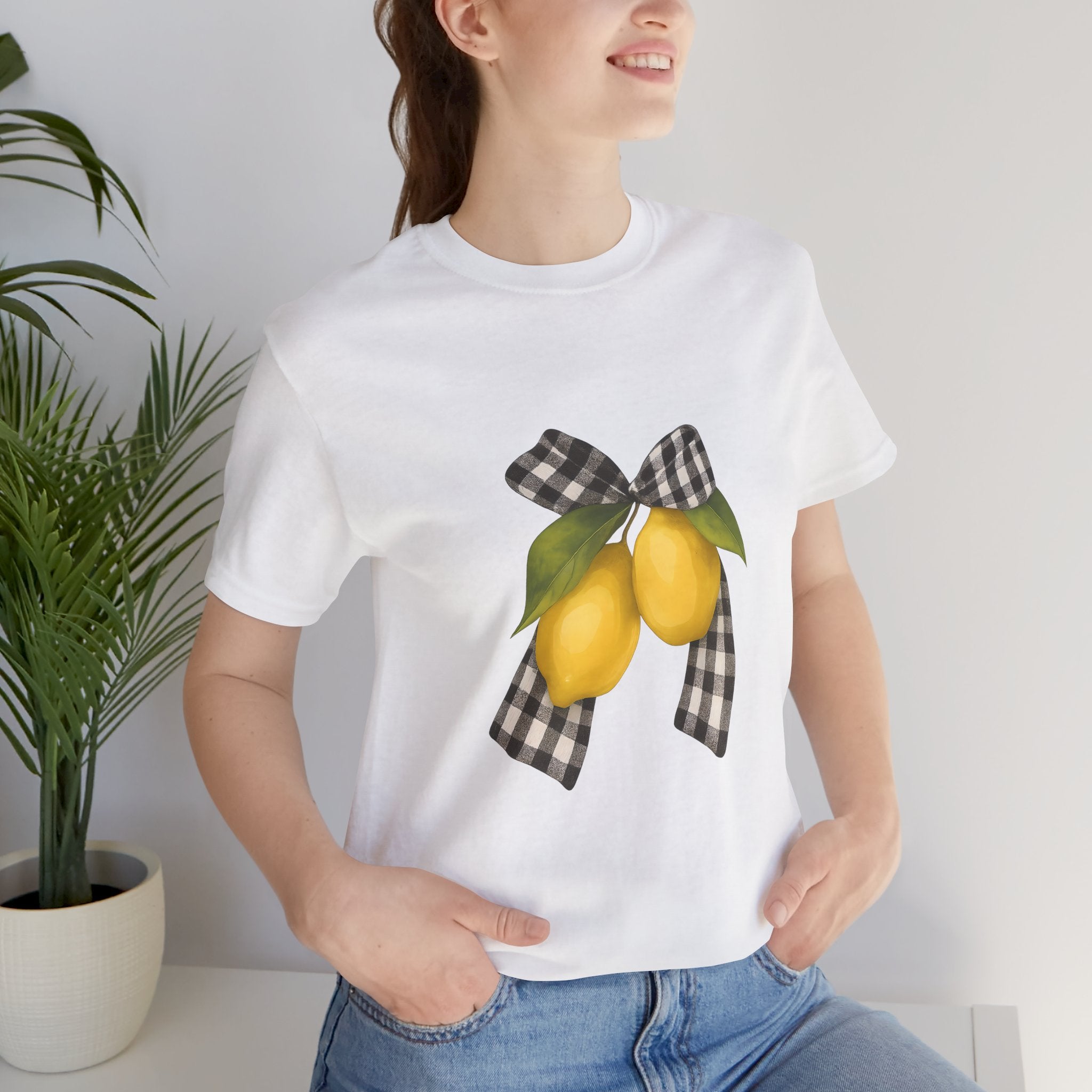 Lemon Print Unisex Tee - Perfect for Summer Parties, Gifts, Everyday wear, Festivals, and Home Decor