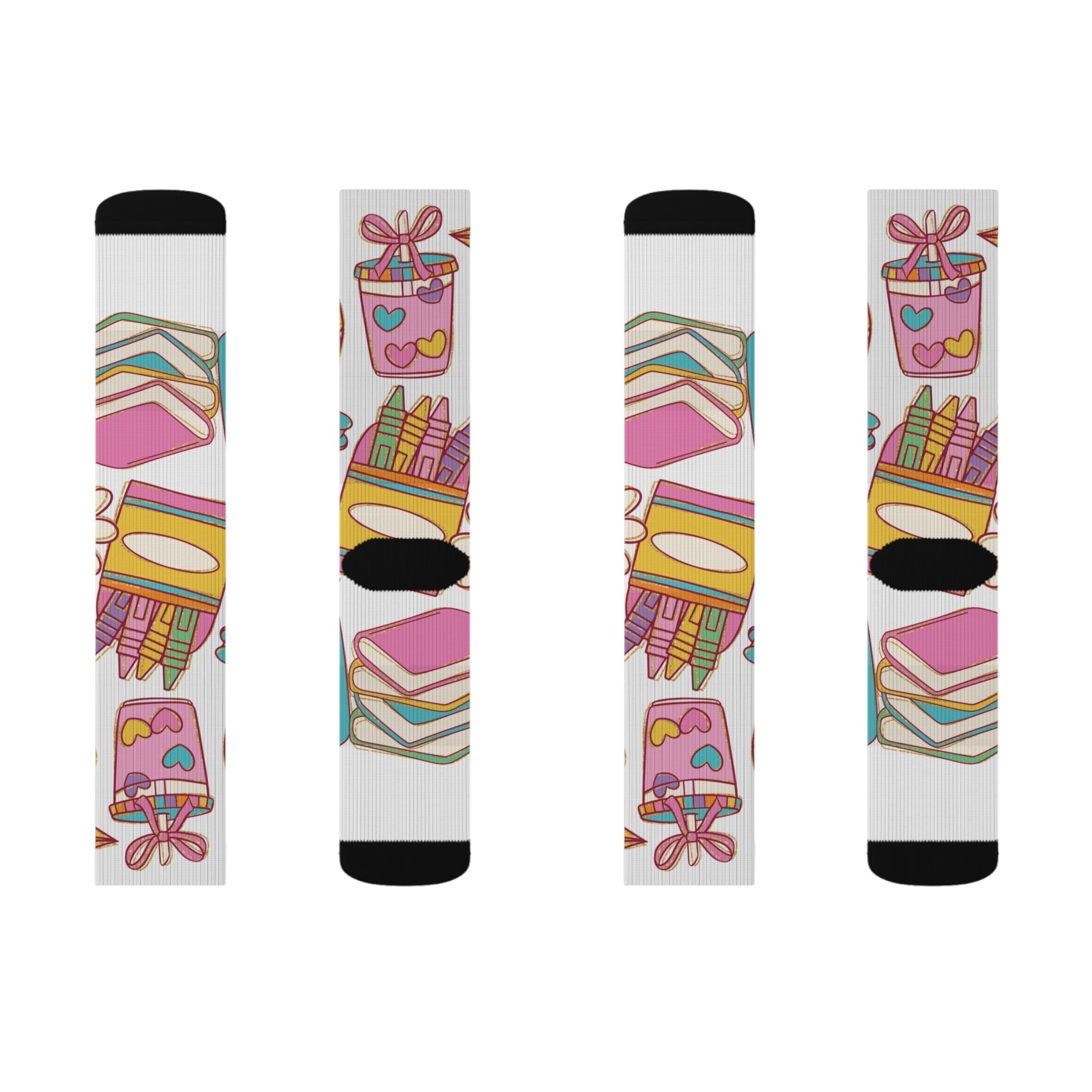 Colorful Sublimation Socks - Fun Socks for Creative Souls, Art Enthusiasts, Gift for Birthdays, Holidays, Casual Wear, Home and Parties