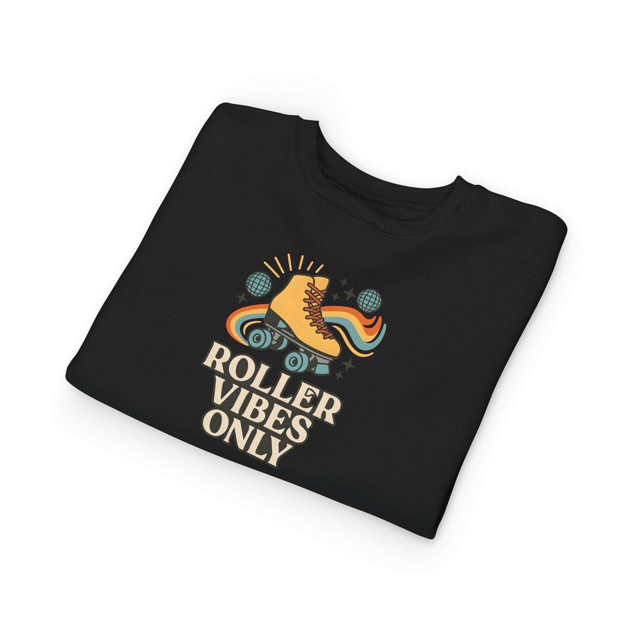 Toddler Roller Skating Sweatshirt, Cozy Toddler Hoodie, Skate Vibes Gift, Trendy Kids Apparel, Retro Roller Rink Style