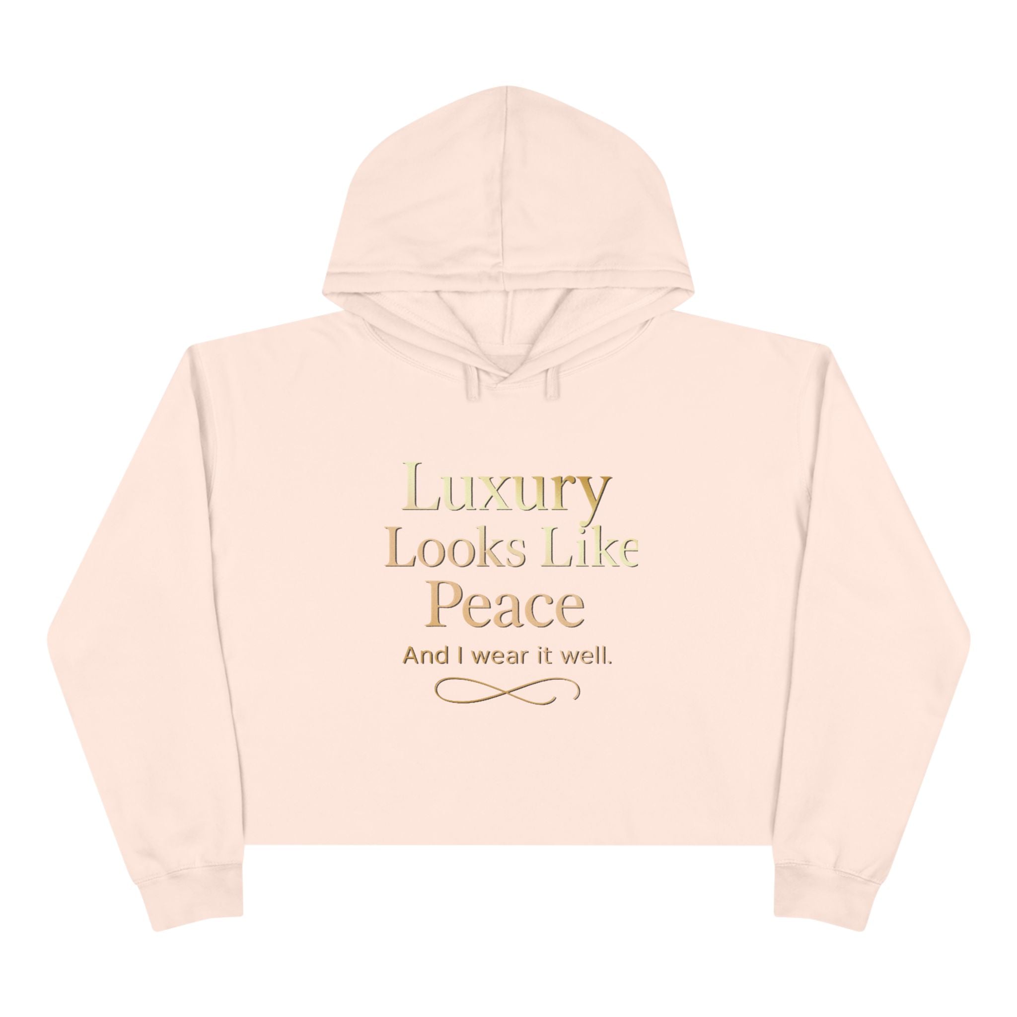 Luxury Peace Crop Hoodie
