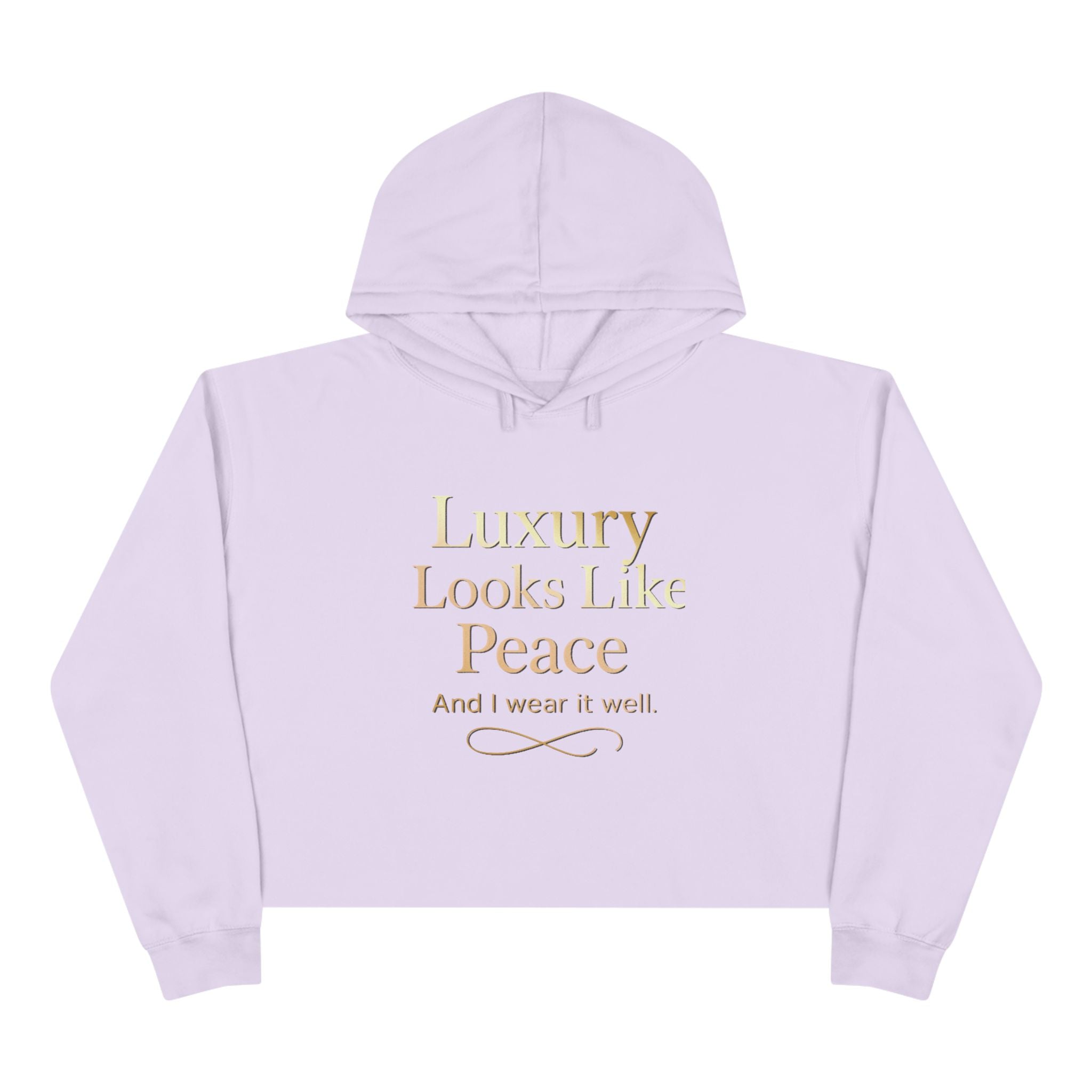 Luxury Peace Crop Hoodie