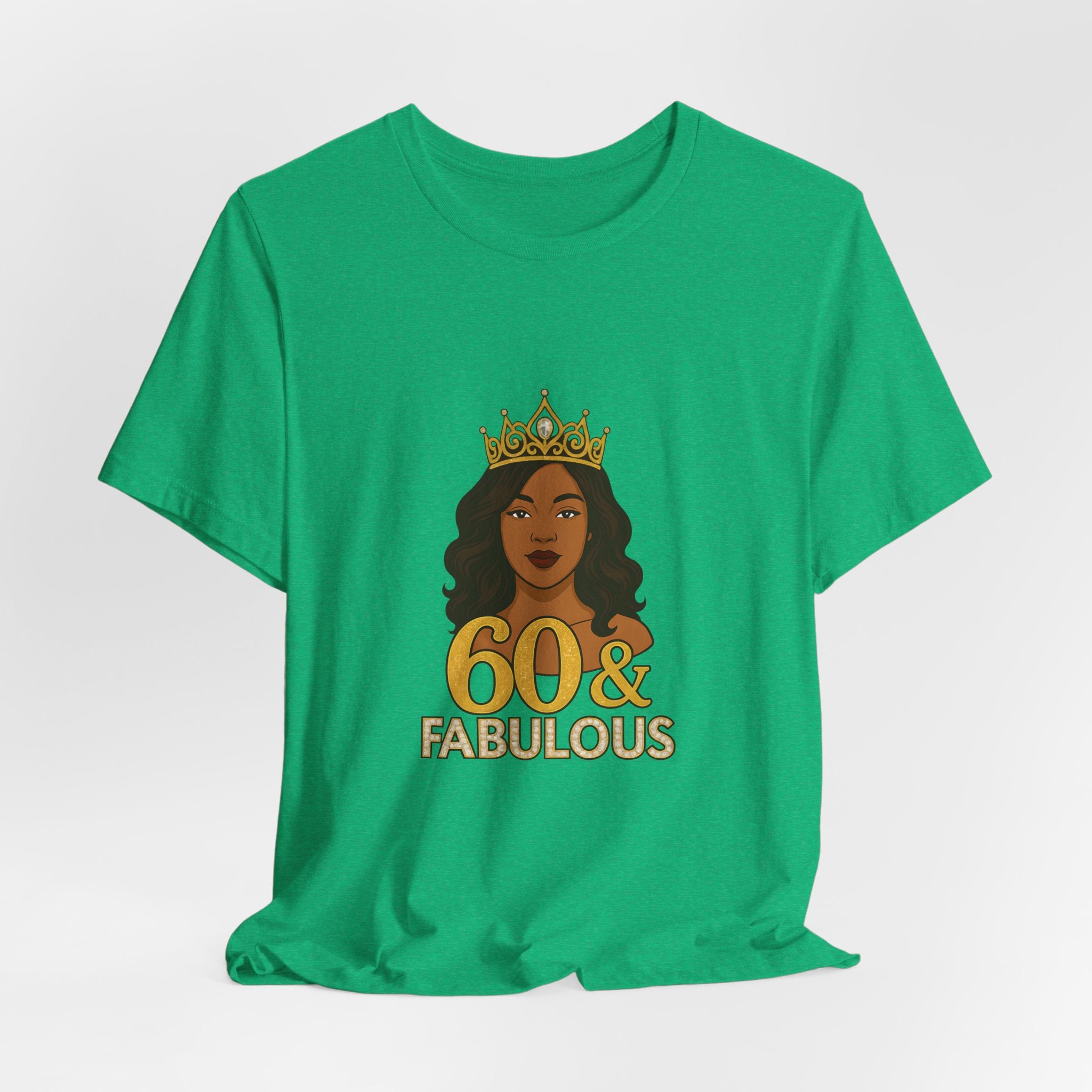 60 & Fabulous Unisex Tee, Birthday Gift Tee, Women's Celebration Shirt, Fun Milestone Birthday Apparel, Perfect for 60th Birthday Party