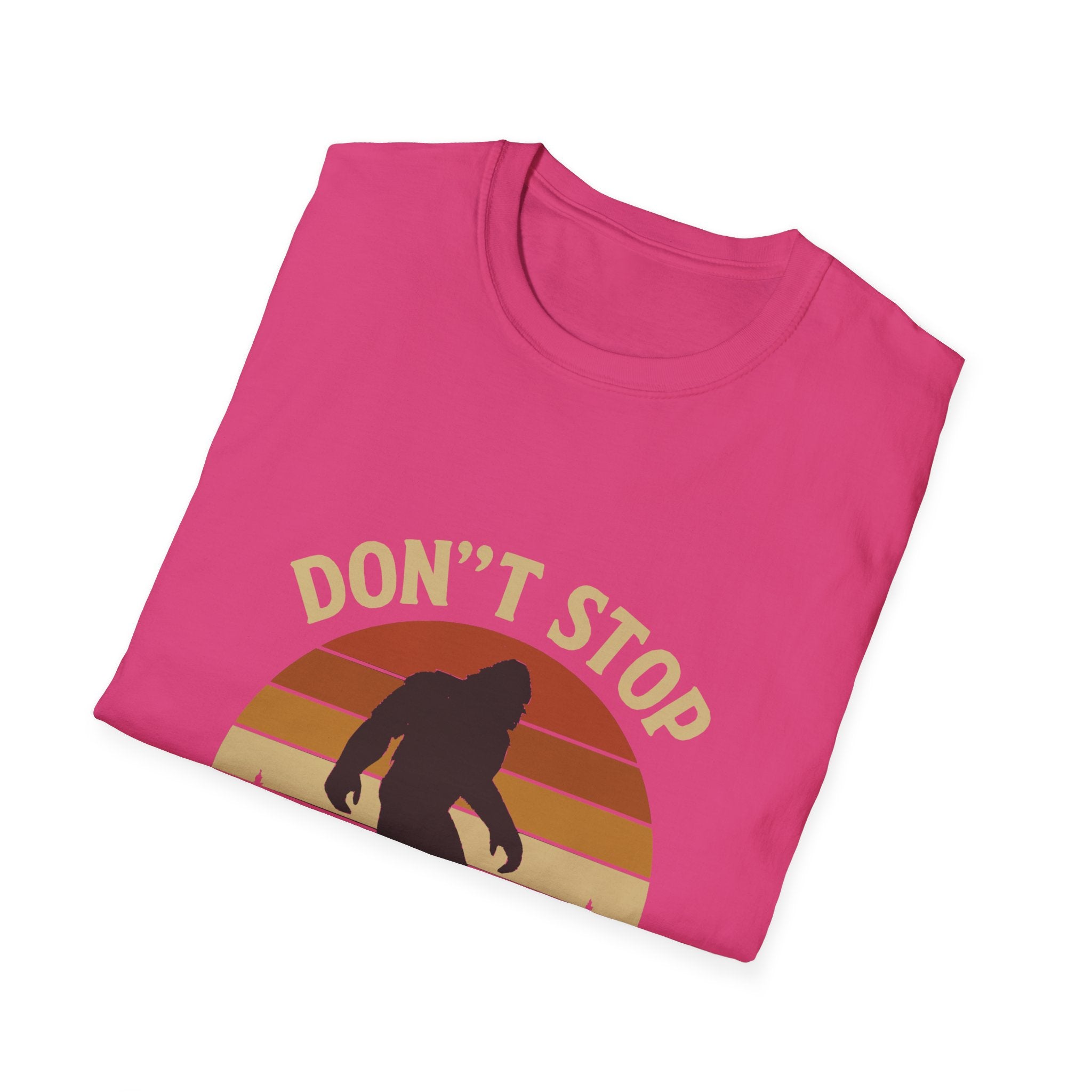 Don't Stop Believin' Unisex Softstyle T-Shirt, Inspirational Tee, Music Lover Gift, Motivational Shirt, Retro Graphic Top