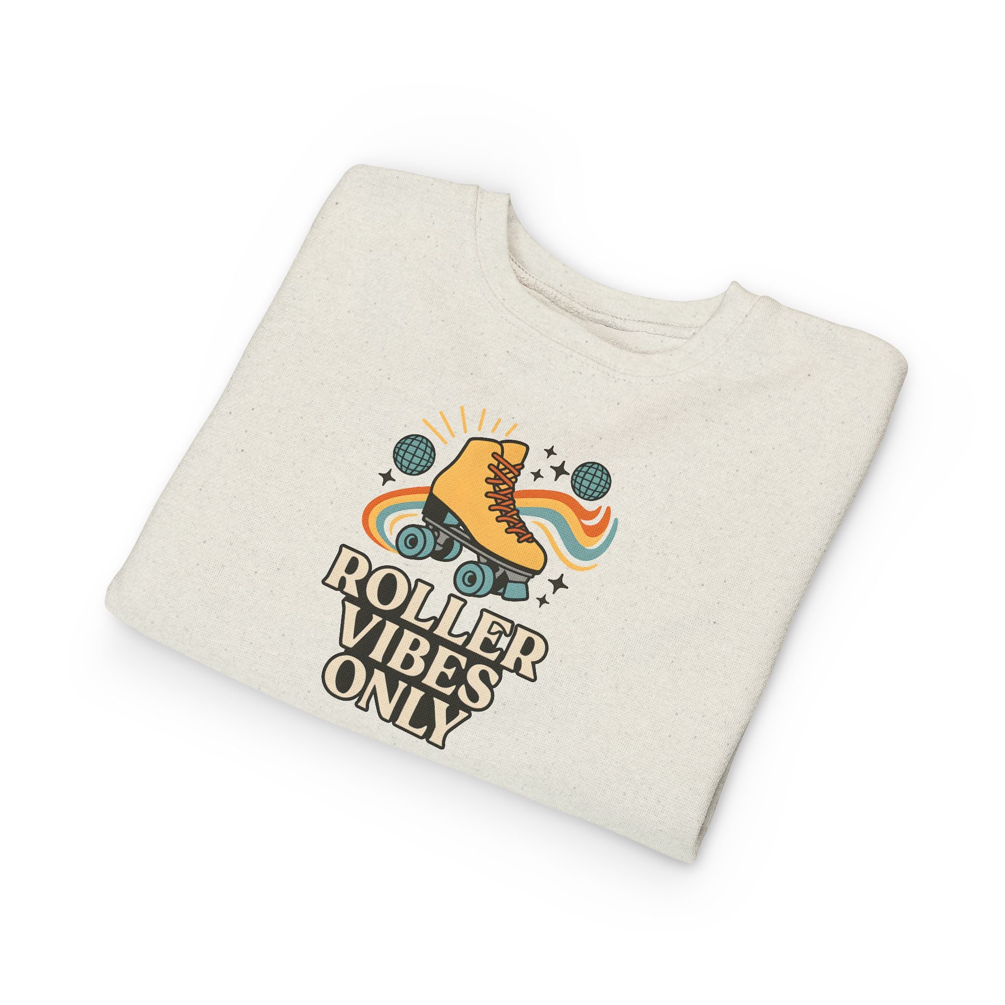 Toddler Roller Skating Sweatshirt, Cozy Toddler Hoodie, Skate Vibes Gift, Trendy Kids Apparel, Retro Roller Rink Style