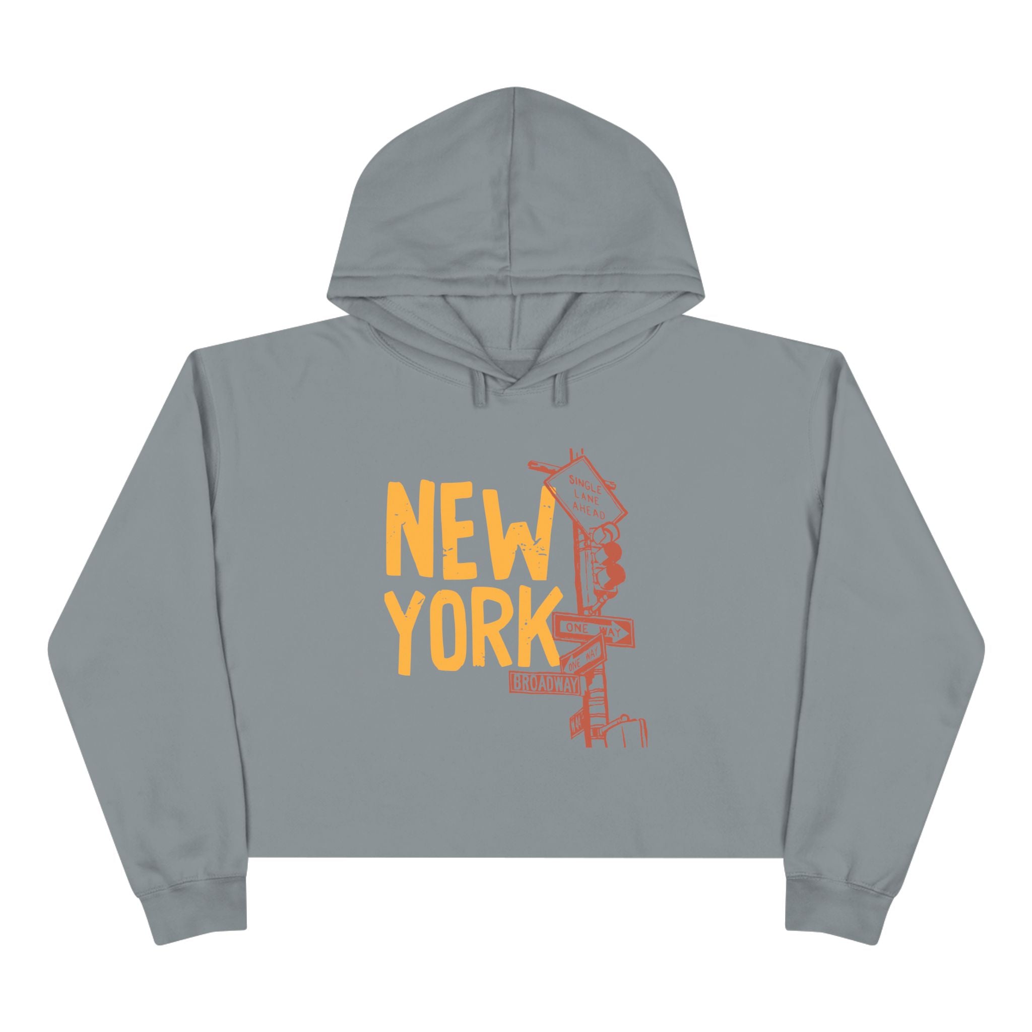 New York City Crop Hoodie, Urban Streetwear, Gift for Travelers, Summer Layer, Vacation Outfit, Cool Trendy Apparel