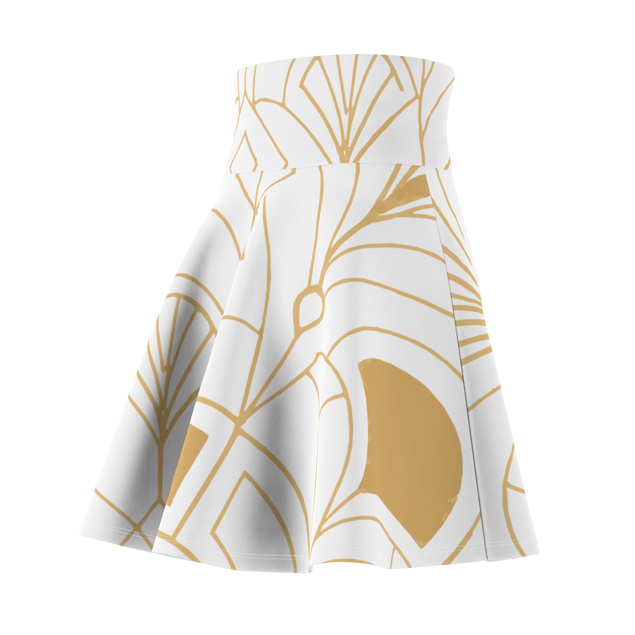 Women's Geometric Skater Skirt (AOP)