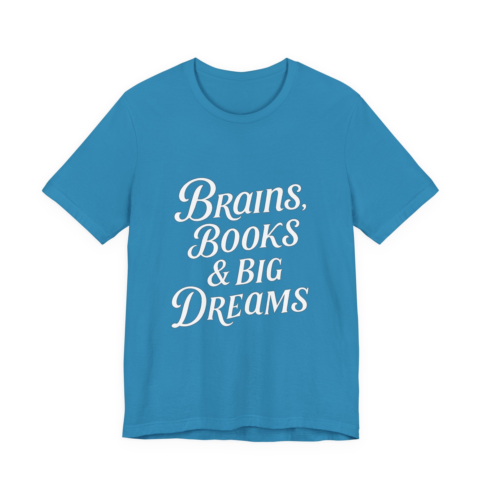 Brainiac Tee, Book Lover Shirt, Big Dreams T-Shirt, Unisex Graphic Top, Intellectual Clothing