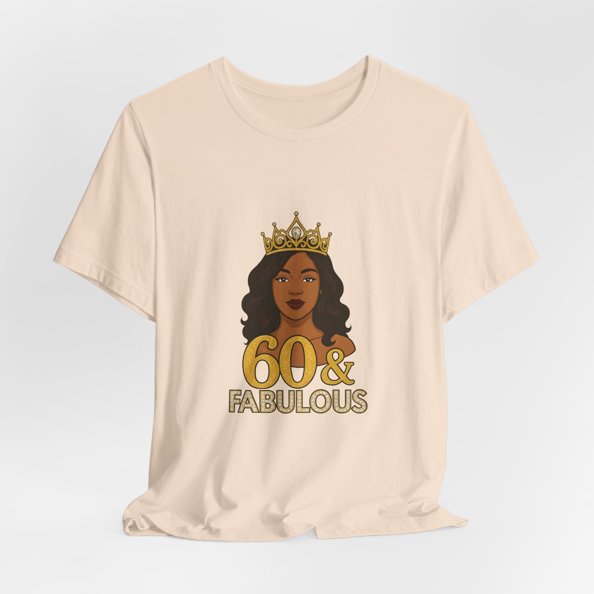 60 & Fabulous Unisex Tee, Birthday Gift Tee, Women's Celebration Shirt, Fun Milestone Birthday Apparel, Perfect for 60th Birthday Party