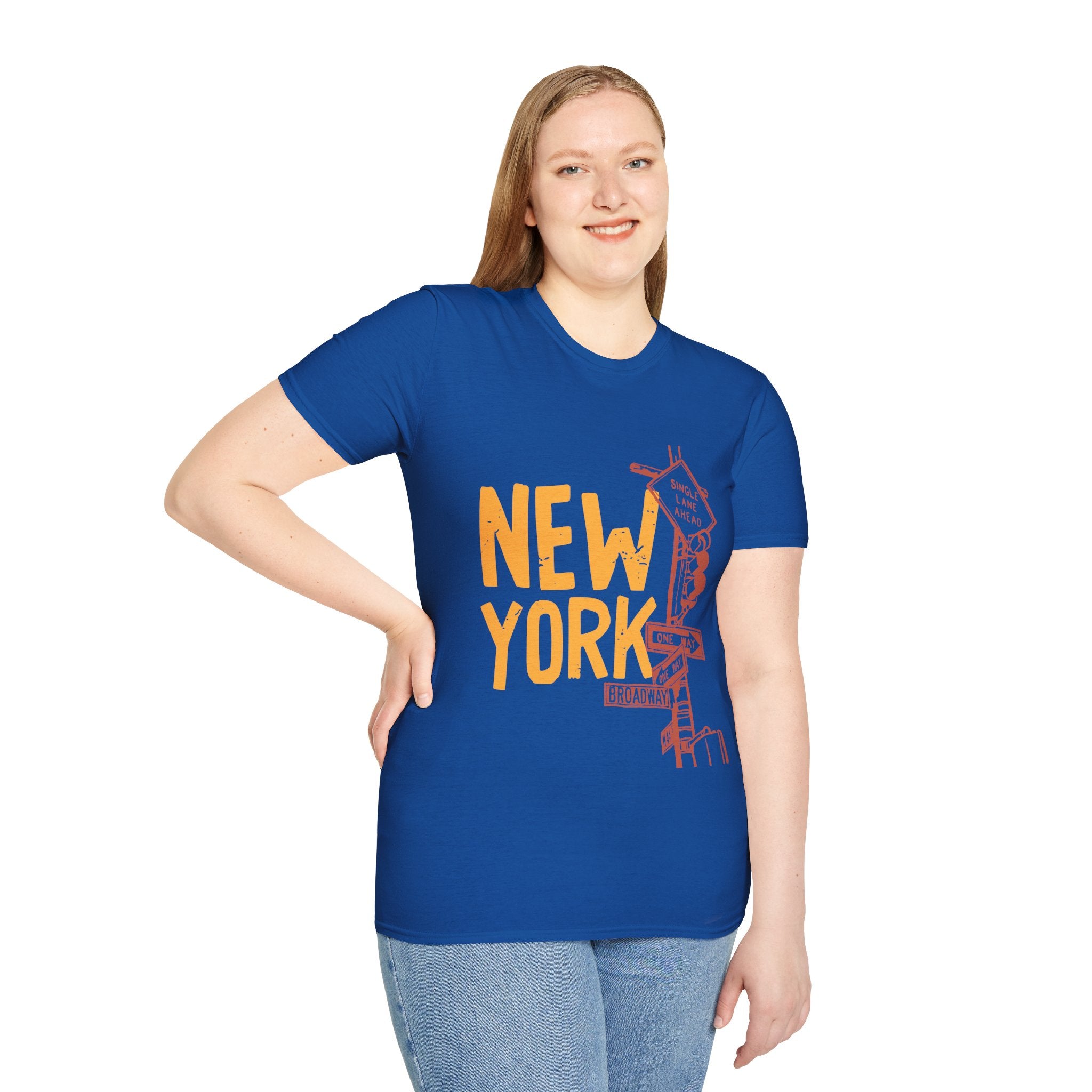New York Skyline Unisex Softstyle T-Shirt, City Apparel, Travel Shirt, Gift for NYC Lovers, Casual Wear, Summer Fashion
