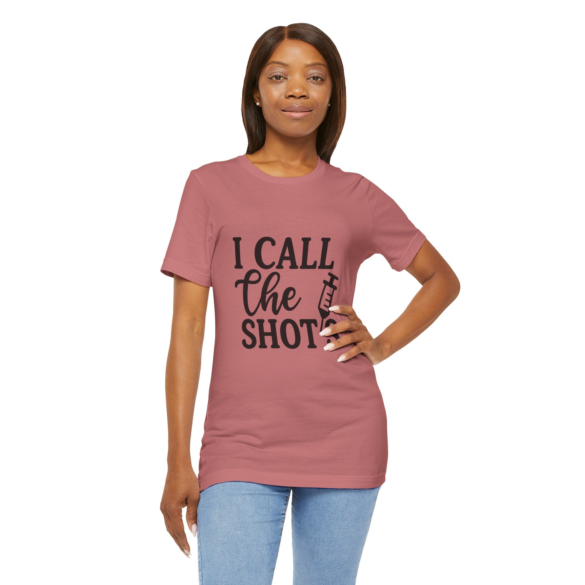 I Call the Shots  Tee, Fun Medical Humor Tee, Gift for Nurses, Healthcare Professional Shirt, Quirky Vaccine Shirt, [...]