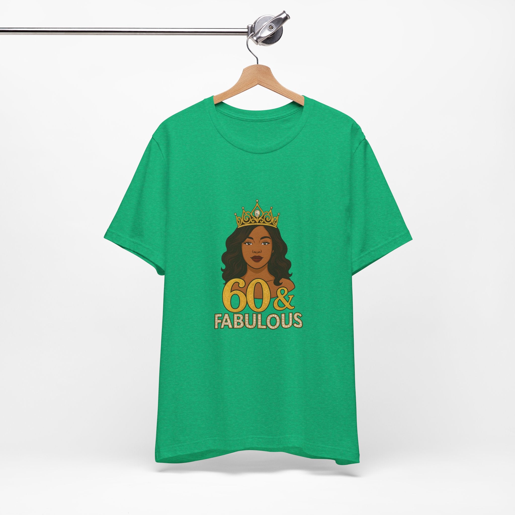 60 & Fabulous Unisex Tee, Birthday Gift Tee, Women's Celebration Shirt, Fun Milestone Birthday Apparel, Perfect for 60th Birthday Party