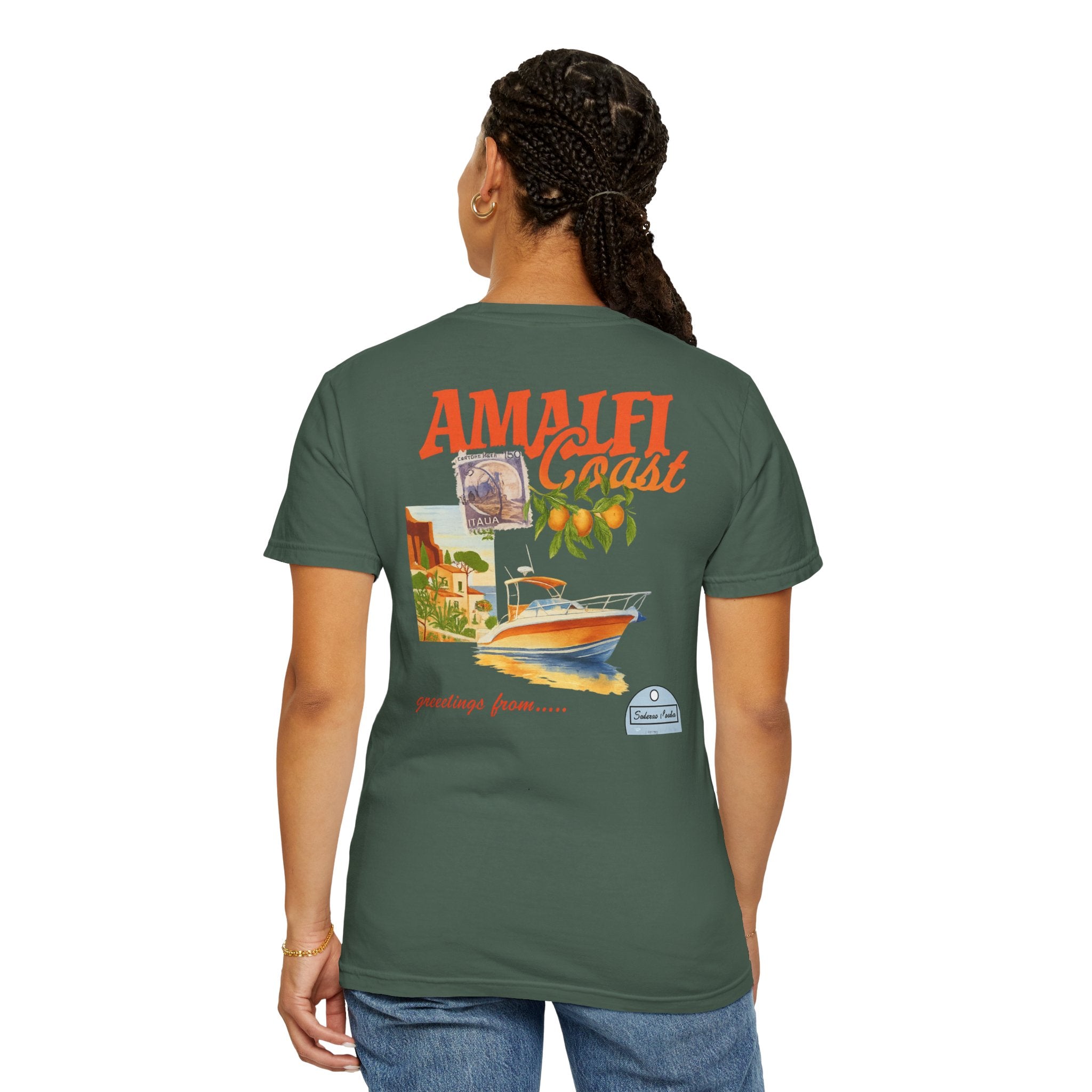 Amalfi Coast Vintage Unisex T-shirt - Stylish Travel Tee for Beach Lovers, Gifts for Her, Casual Summer Wear, Vacation Vibes