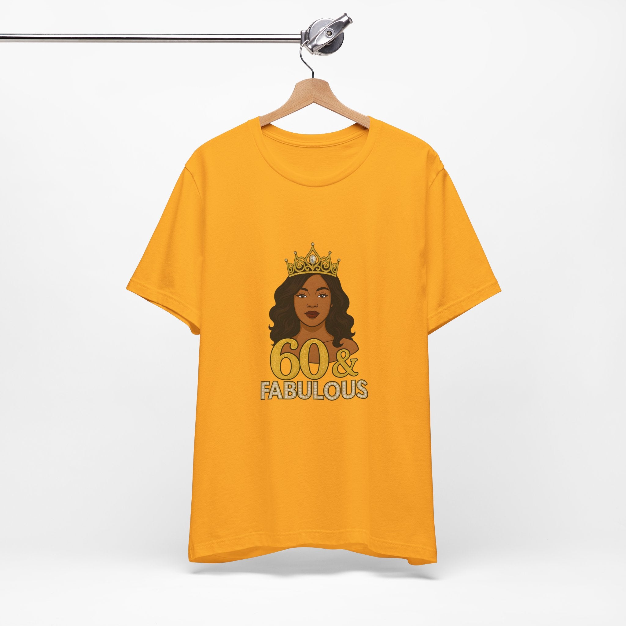 60 & Fabulous Unisex Tee, Birthday Gift Tee, Women's Celebration Shirt, Fun Milestone Birthday Apparel, Perfect for 60th Birthday Party