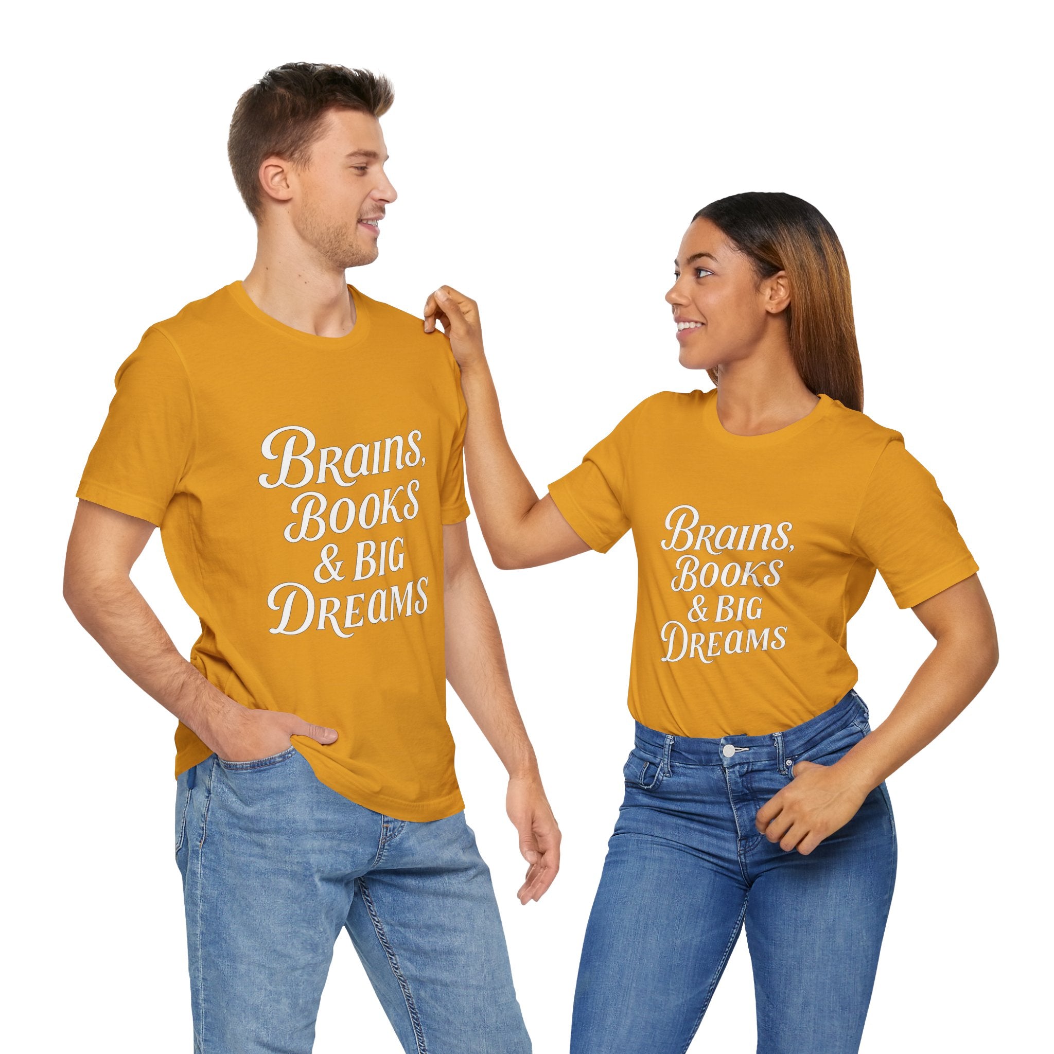 Brainiac Tee, Book Lover Shirt, Big Dreams T-Shirt, Unisex Graphic Top, Intellectual Clothing