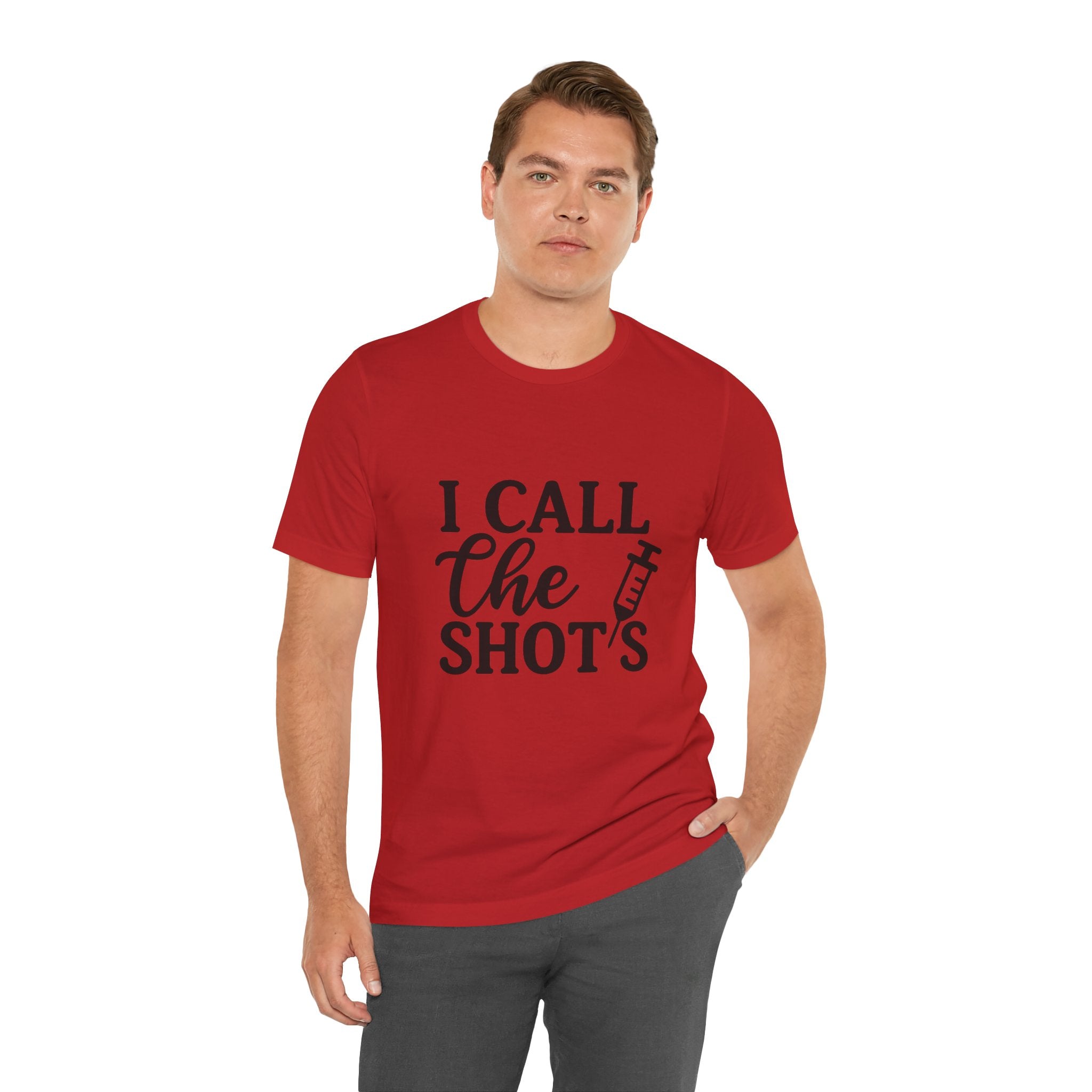 I Call the Shots  Tee, Fun Medical Humor Tee, Gift for Nurses, Healthcare Professional Shirt, Quirky Vaccine Shirt, [...]
