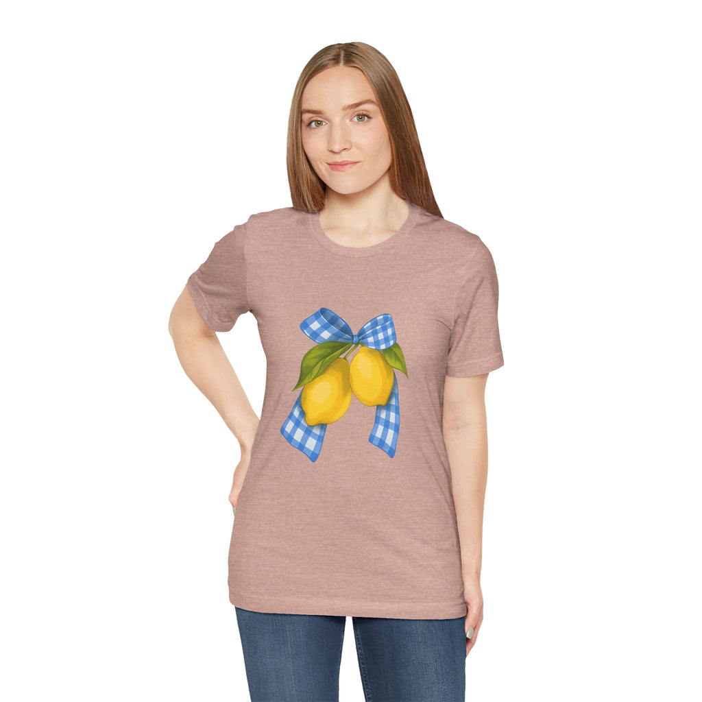 Lemon Blossom Unisex Tee - Summer Vibes, Farmhouse Style, Gifts for Her, Casual Wear, Garden Party Attire