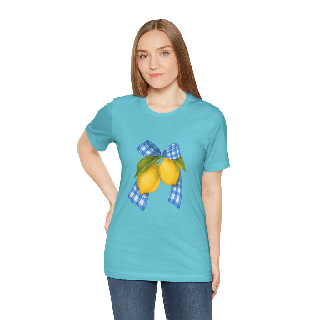 Lemon Blossom Unisex Tee - Summer Vibes, Farmhouse Style, Gifts for Her, Casual Wear, Garden Party Attire