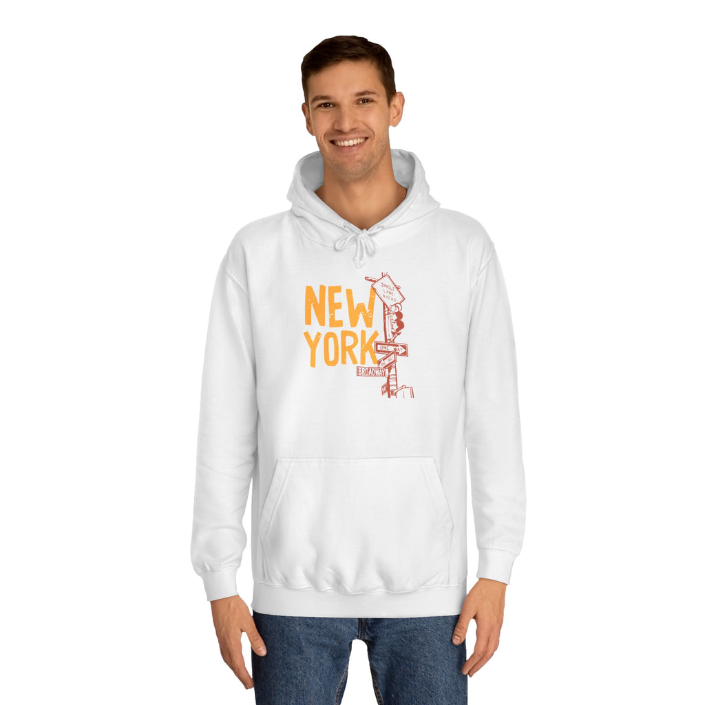 New York College Hoodie, Unisex Casual Sweatshirt, Urban Apparel, Gift for Students, Perfect for College Life, Travel Outfit