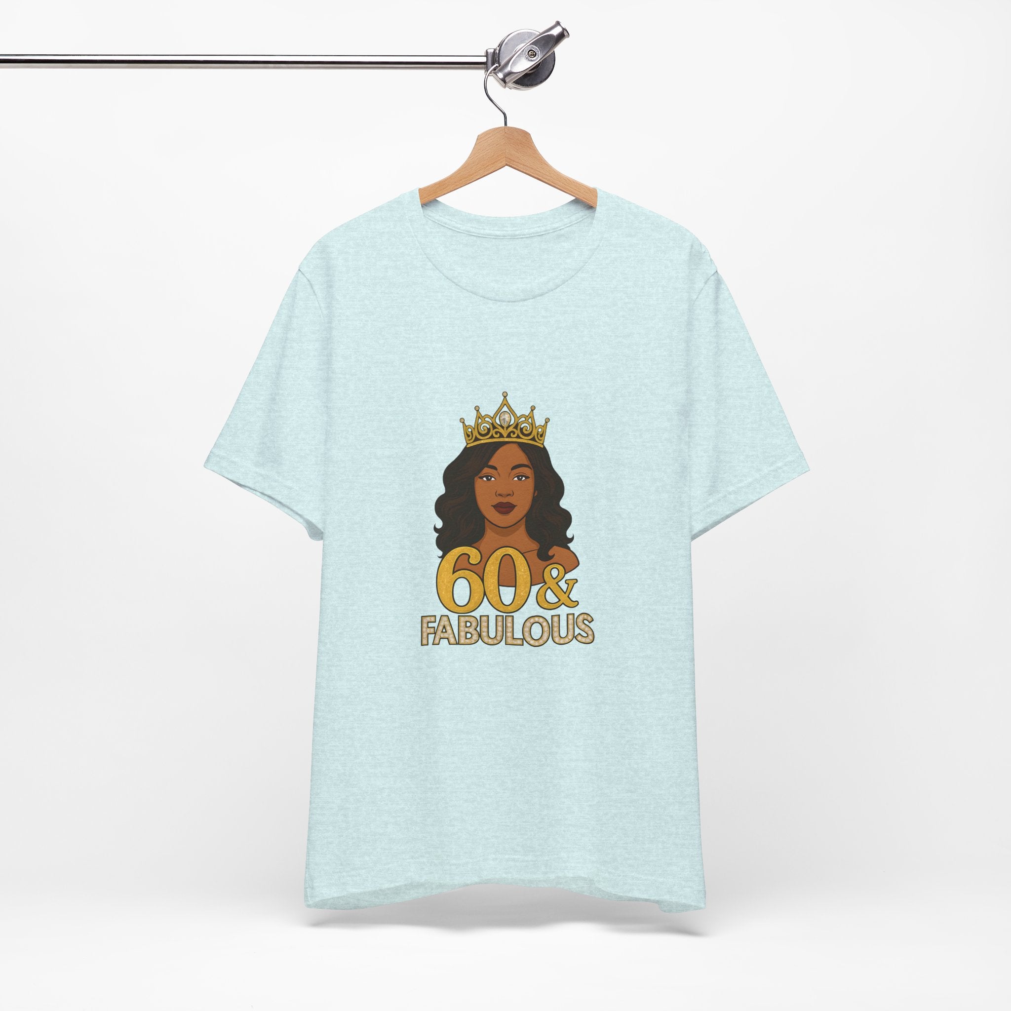 60 & Fabulous Unisex Tee, Birthday Gift Tee, Women's Celebration Shirt, Fun Milestone Birthday Apparel, Perfect for 60th Birthday Party