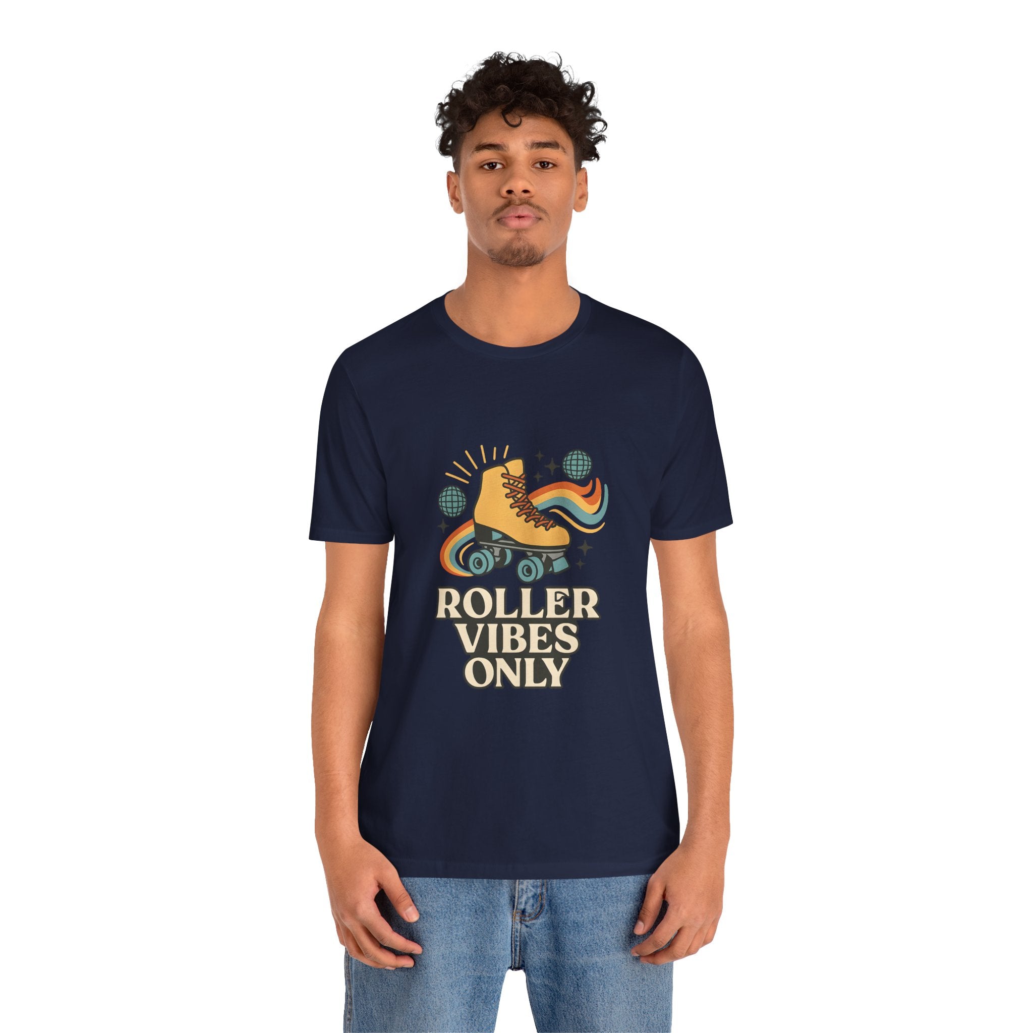 Retro Roller Skating Tee - Roller Vibes Only, Fun Graphic T-Shirt, Unisex Casual Wear, Great Gift for Skating Lovers, Summer Fun