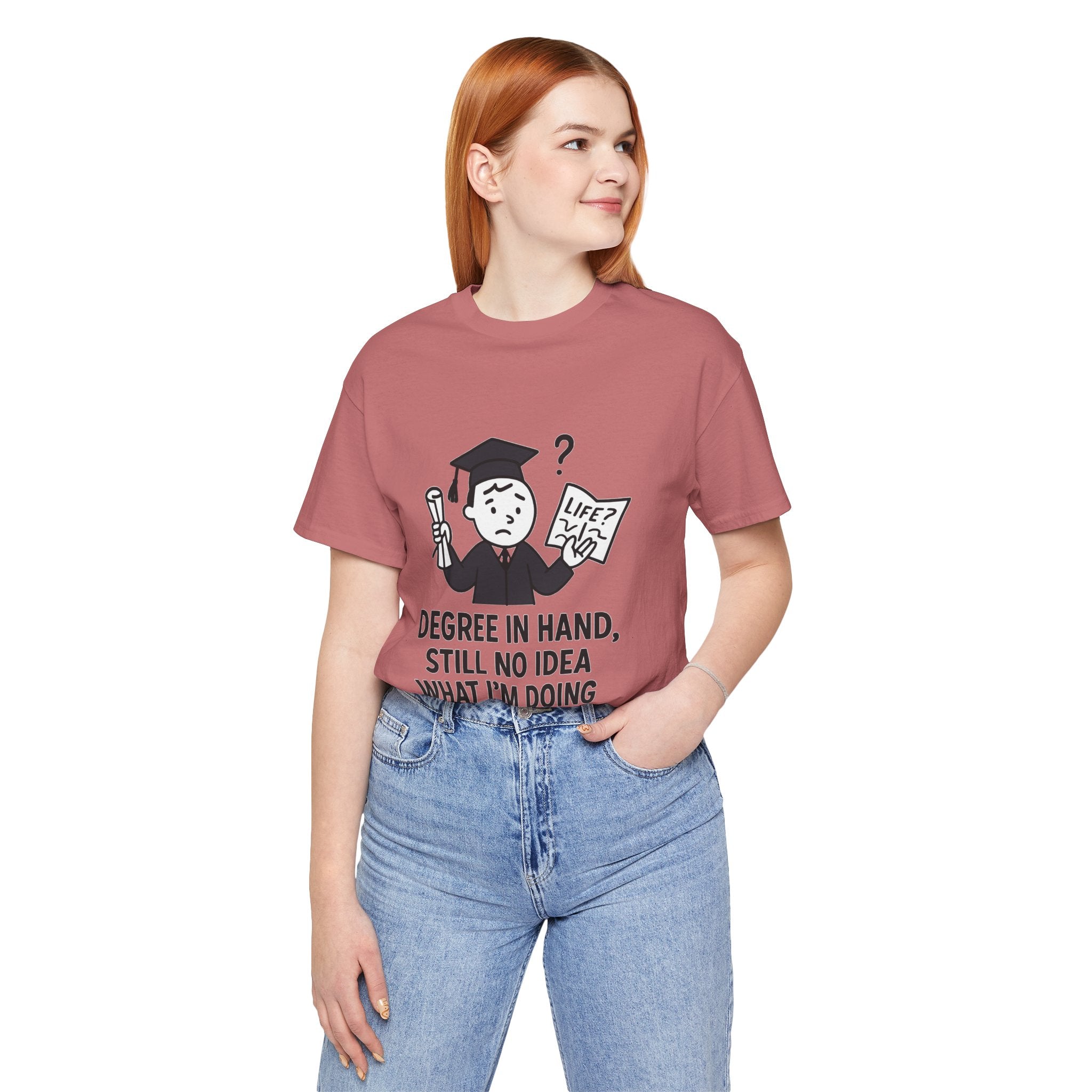 Graduation Humor Tee | Unisex Jersey Short Sleeve Shirt, Funny Graduation Gift, College Shirt, Life After Degree Tee, Graduate T-Shirt