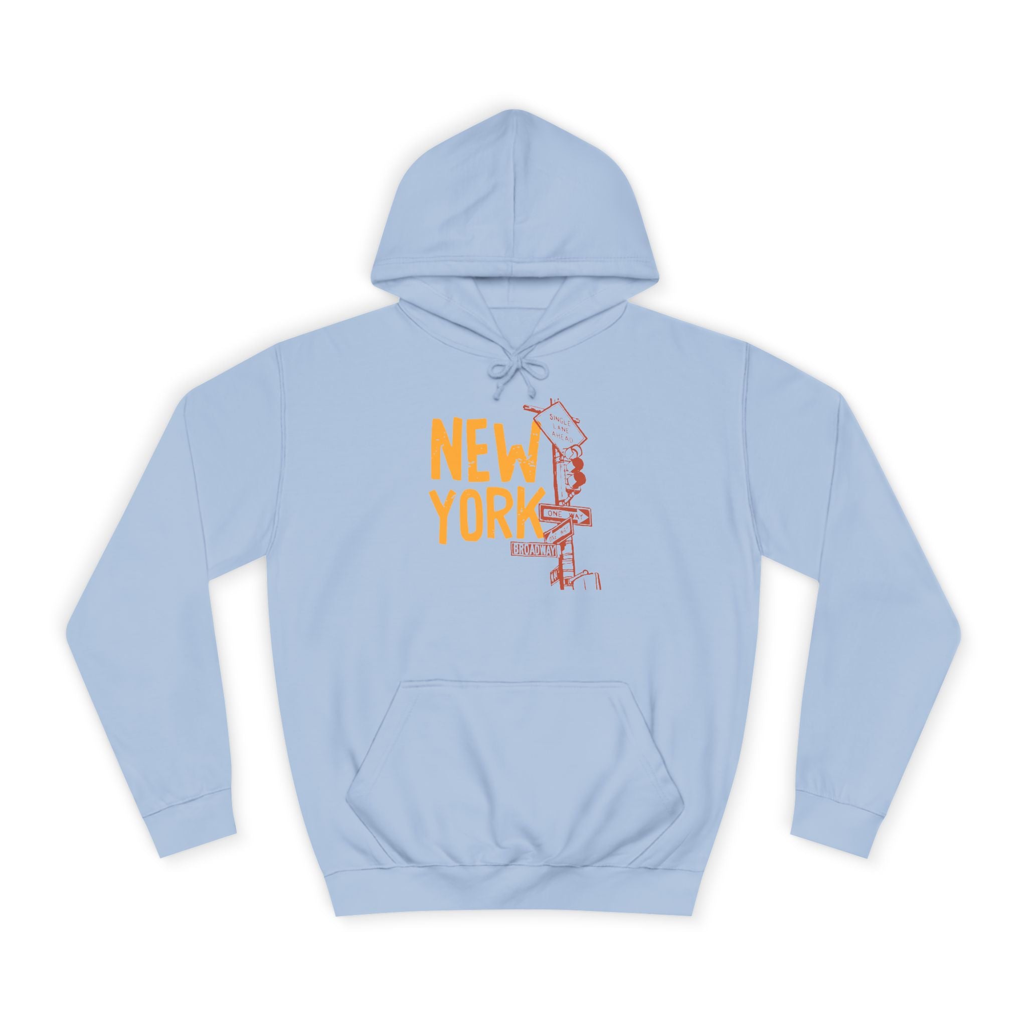 New York College Hoodie, Unisex Casual Sweatshirt, Urban Apparel, Gift for Students, Perfect for College Life, Travel Outfit