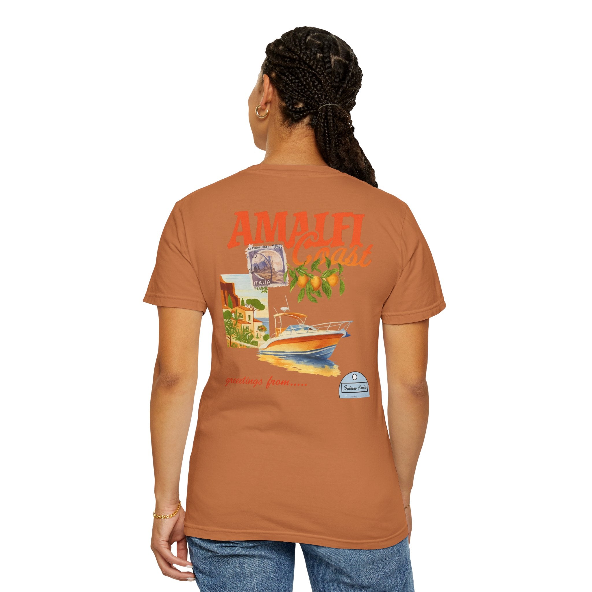 Amalfi Coast Vintage Unisex T-shirt - Stylish Travel Tee for Beach Lovers, Gifts for Her, Casual Summer Wear, Vacation Vibes