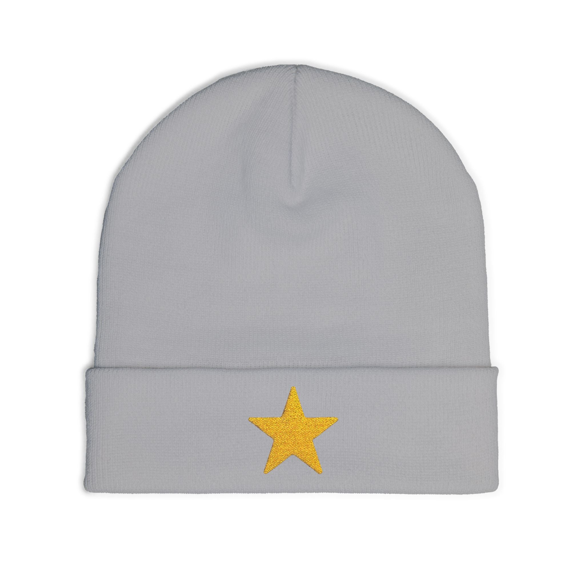Starry Knit Beanie with Embroidery - Winter Hat, Gift for Her, Cute Beanie, Cozy Accessory, Modern Style