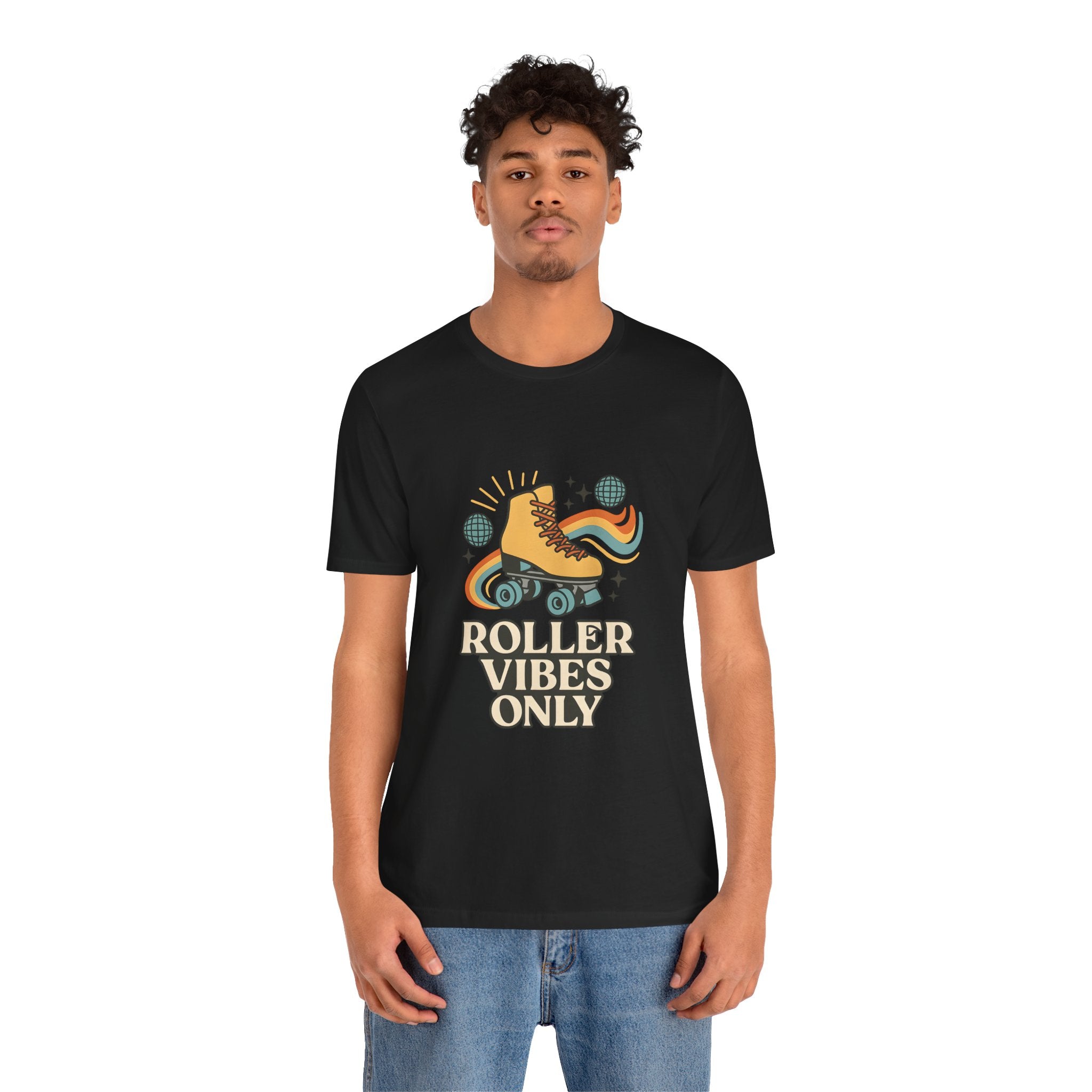 Retro Roller Skating Tee - Roller Vibes Only, Fun Graphic T-Shirt, Unisex Casual Wear, Great Gift for Skating Lovers, Summer Fun