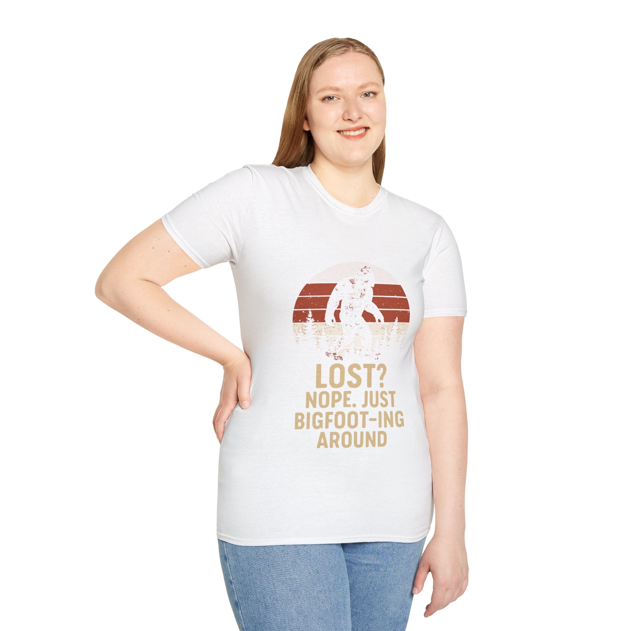 Bigfoot Adventure T-Shirt - Fun Unisex Tee for Nature Lovers, Casual Wear, Gift for Outdoorsy Friends, Hiking Gear, Unique Apparel
