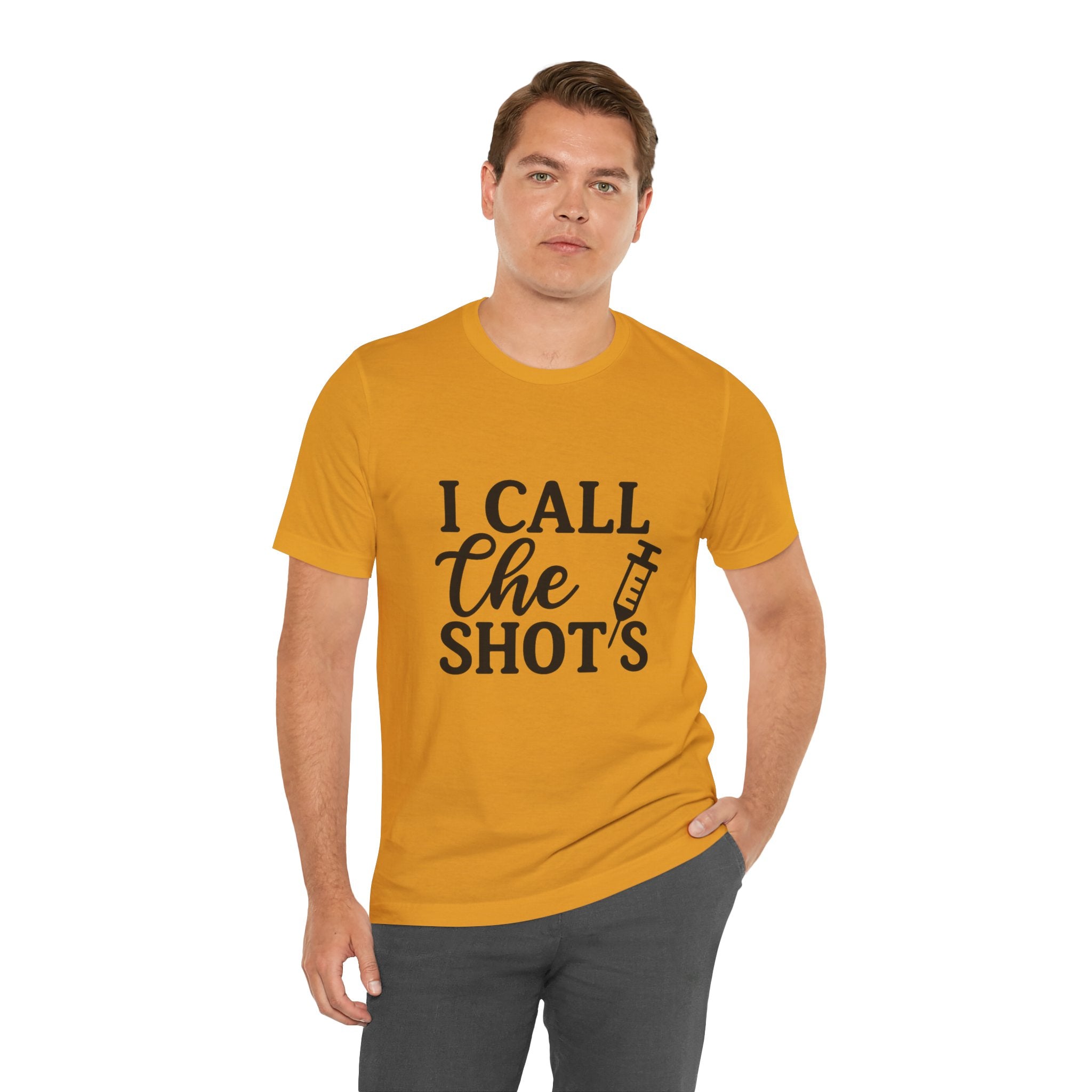 I Call the Shots  Tee, Fun Medical Humor Tee, Gift for Nurses, Healthcare Professional Shirt, Quirky Vaccine Shirt, [...]