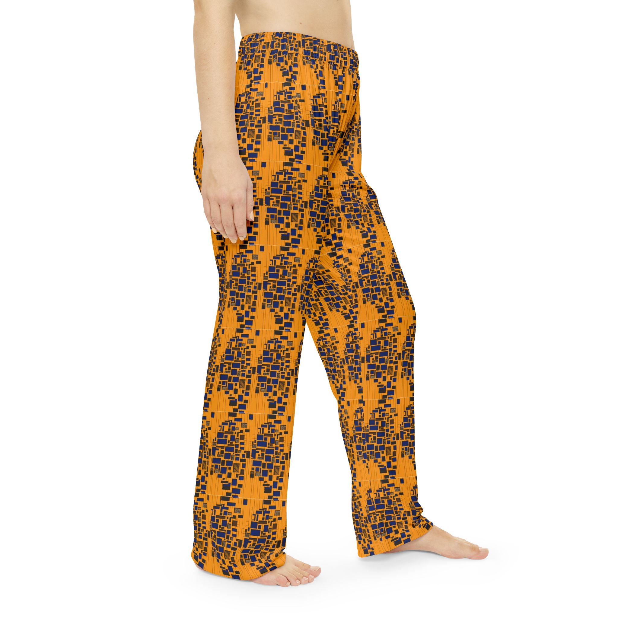 Stylish Women's Pajama Pants - Colorful Geometric Design for Cozy Nights, Loungewear, Gift Idea, Sleepwear, Home Comfort