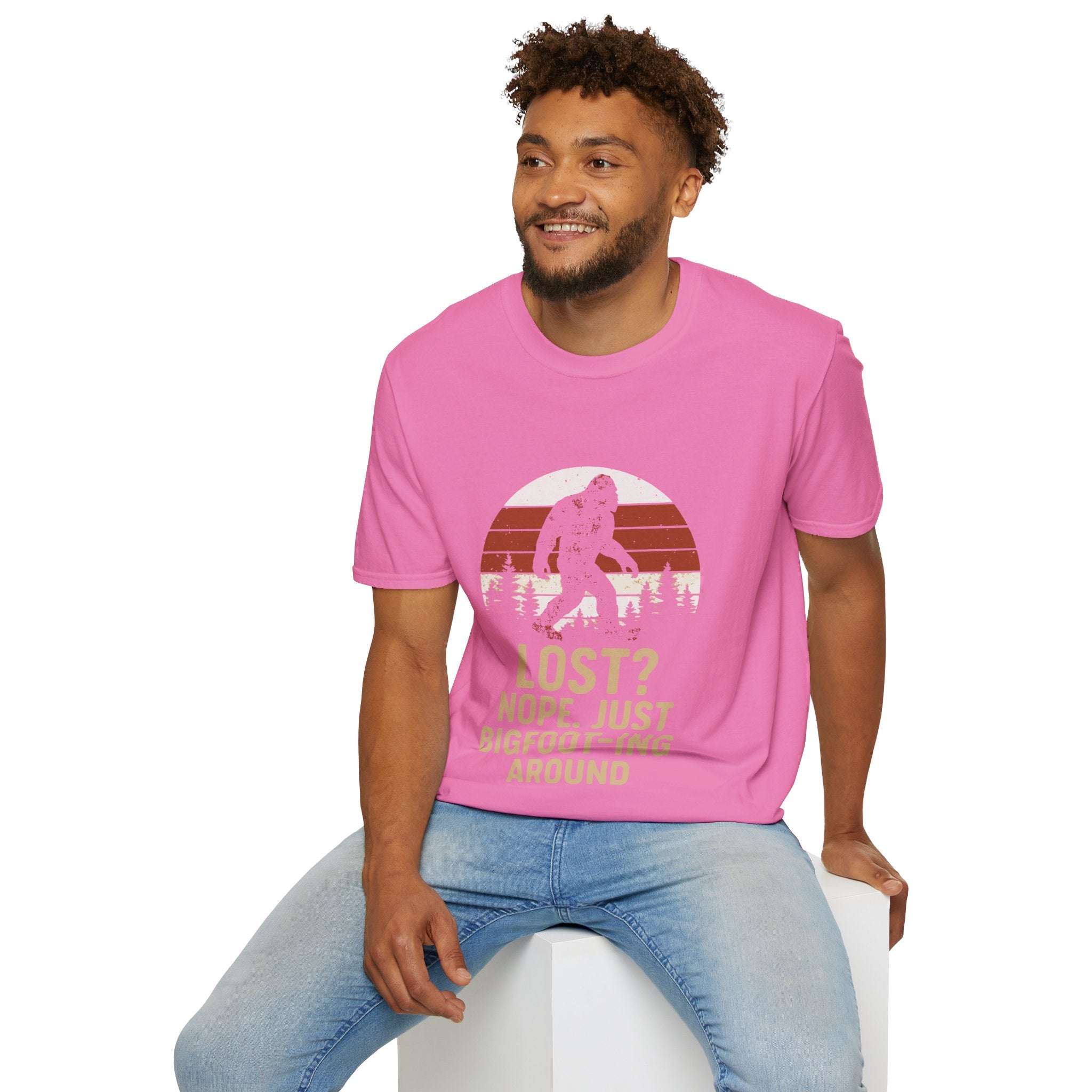 Bigfoot Adventure T-Shirt - Fun Unisex Tee for Nature Lovers, Casual Wear, Gift for Outdoorsy Friends, Hiking Gear, Unique Apparel