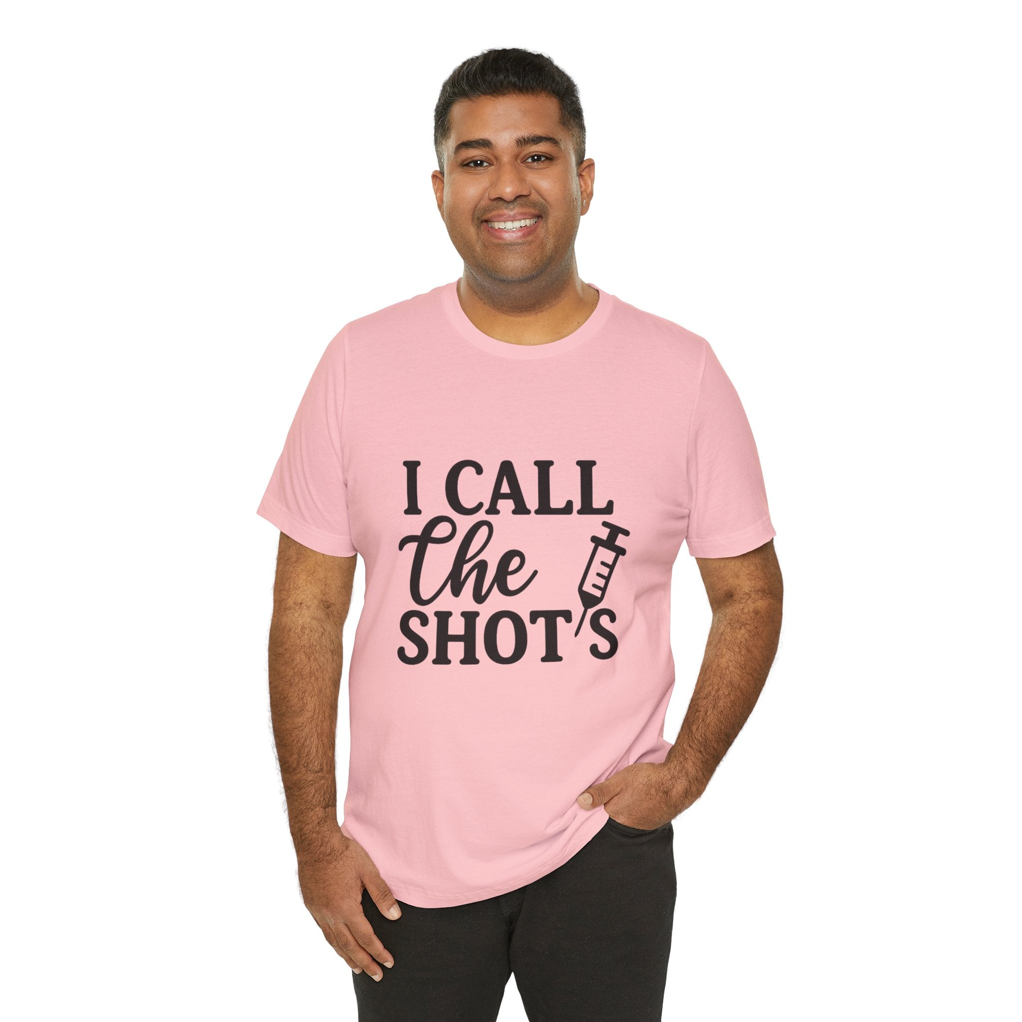 I Call the Shots  Tee, Fun Medical Humor Tee, Gift for Nurses, Healthcare Professional Shirt, Quirky Vaccine Shirt, [...]