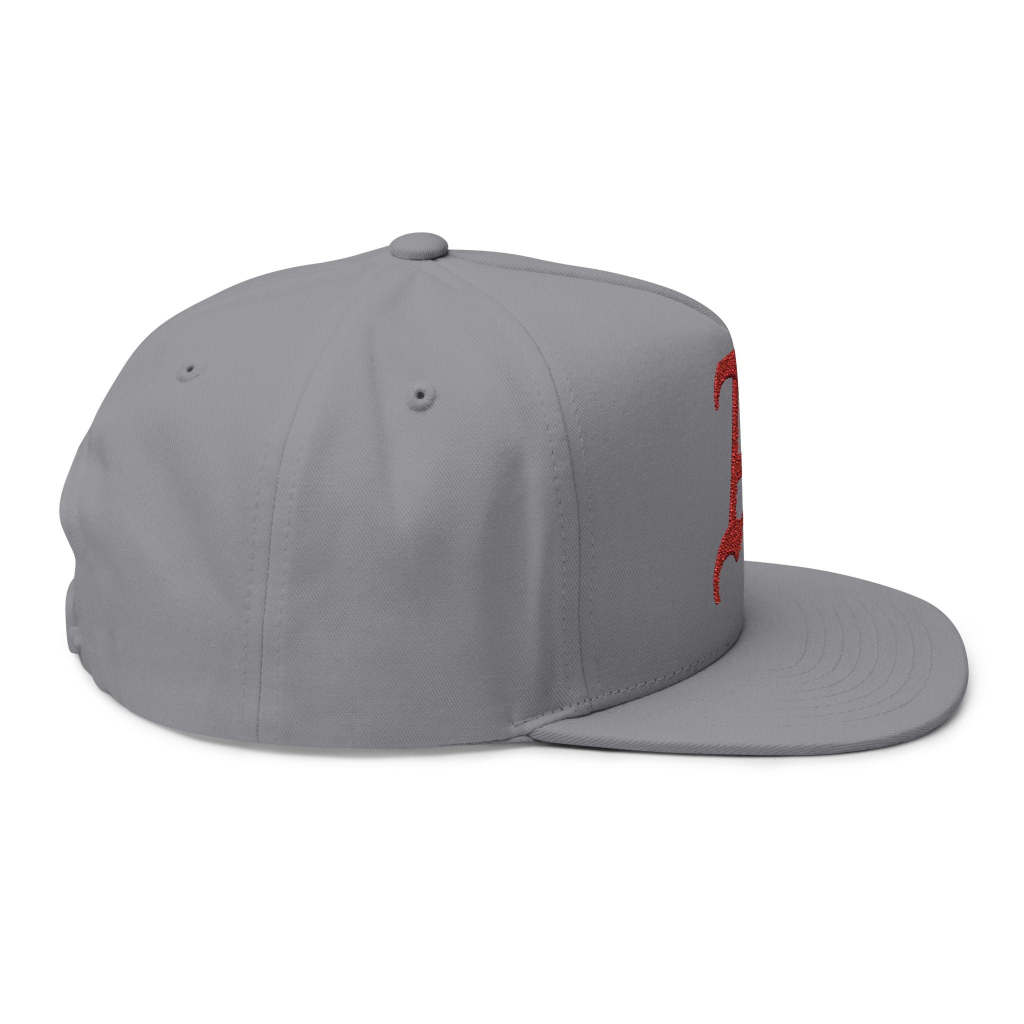 Stylish Embroidered Flat Bill Cap - Customizable, Trendy Hat for Everyday Use, Sports, Gifts, and Festivals