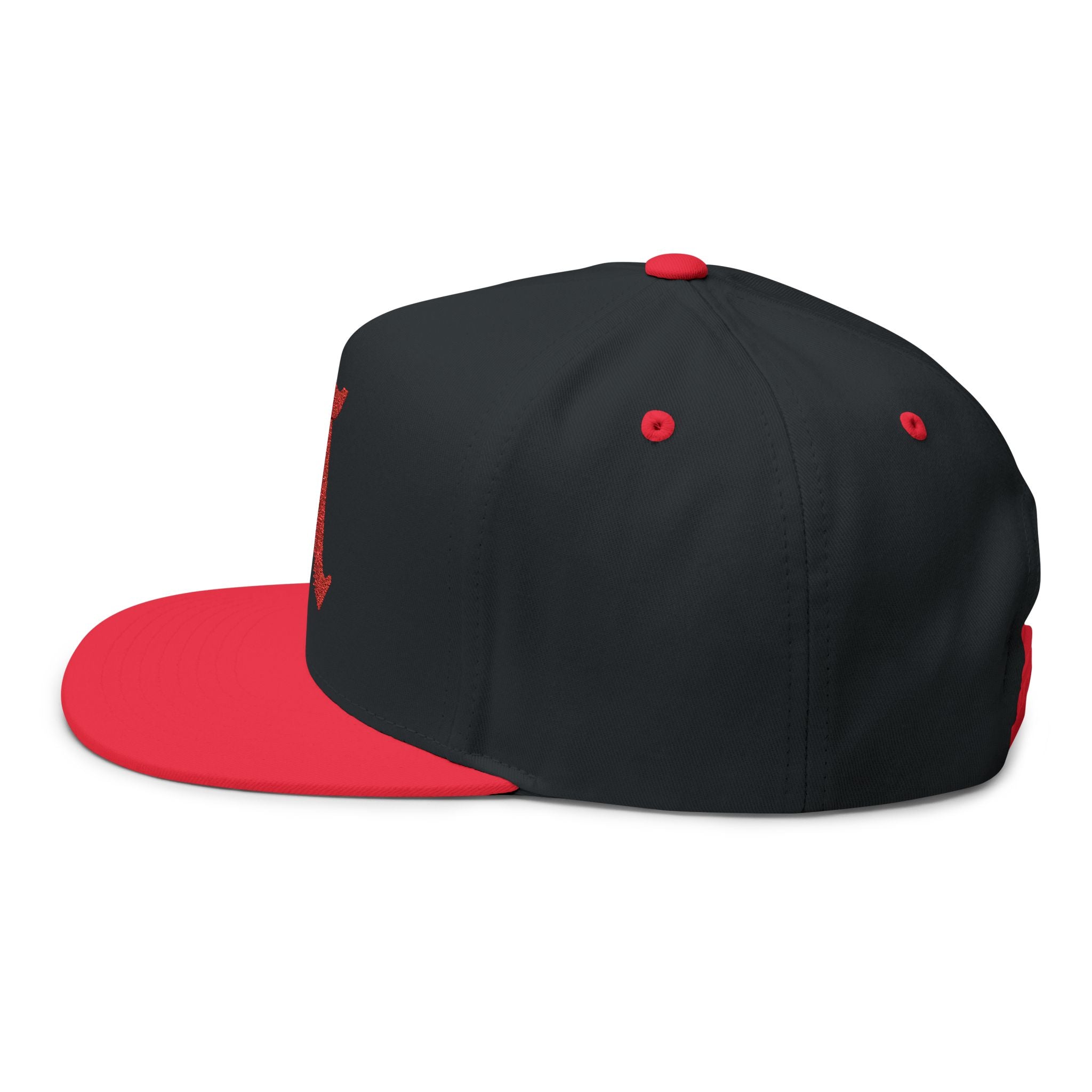 Stylish Embroidered Flat Bill Cap - Customizable, Trendy Hat for Everyday Use, Sports, Gifts, and Festivals