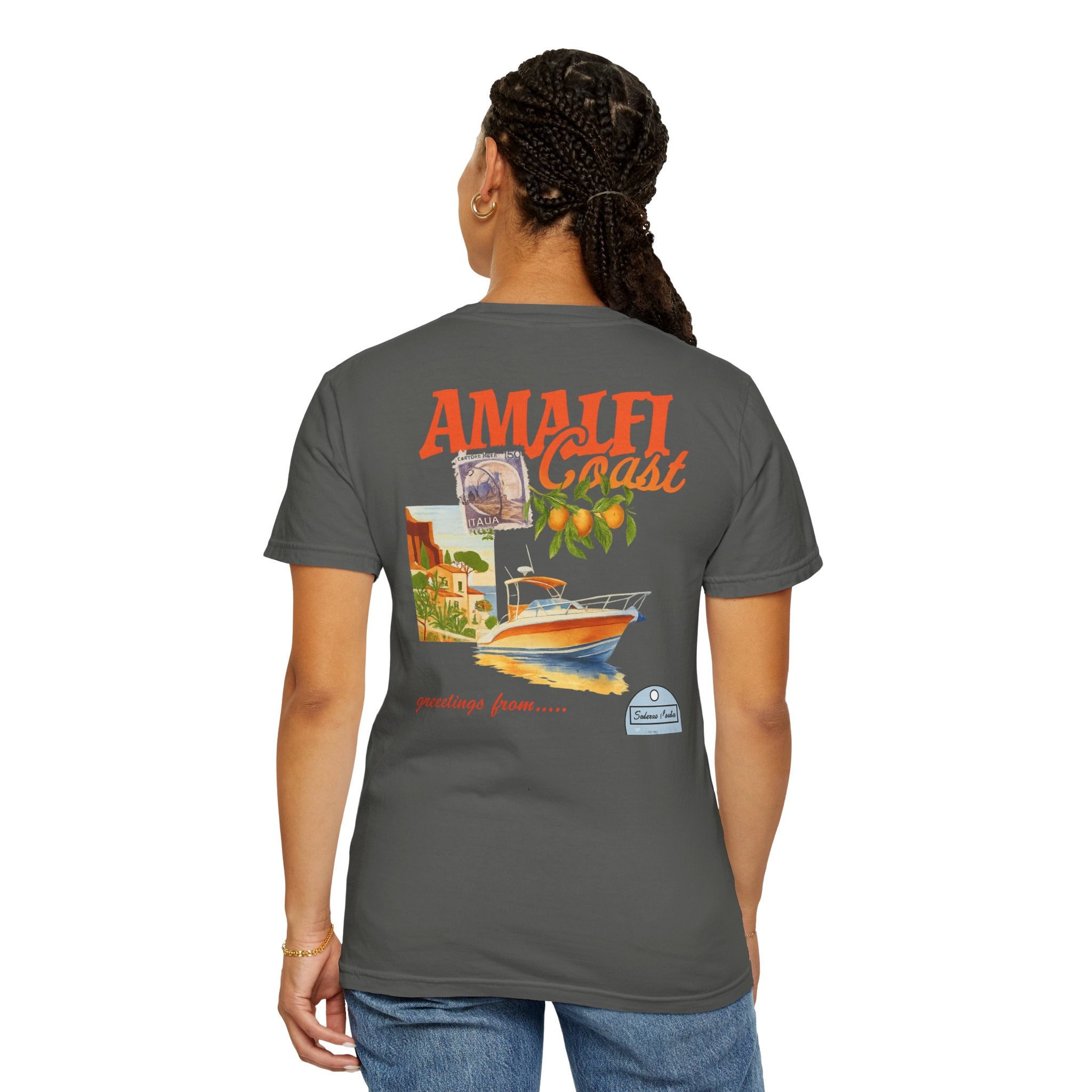 Amalfi Coast Vintage Unisex T-shirt - Stylish Travel Tee for Beach Lovers, Gifts for Her, Casual Summer Wear, Vacation Vibes