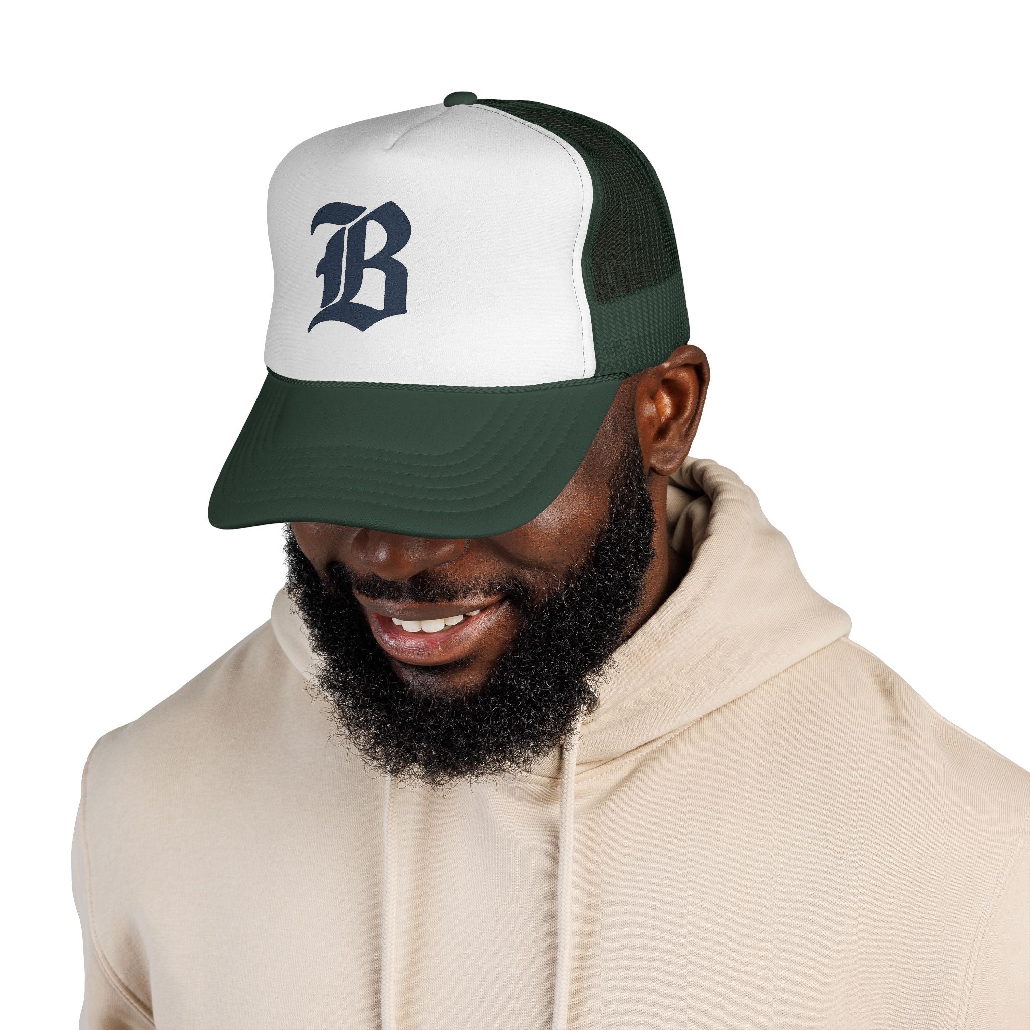 Trucker Caps - Bold Alphabetic Design, Hat, Headwear, Baseball Cap, Fashion Accessory, Streetwear