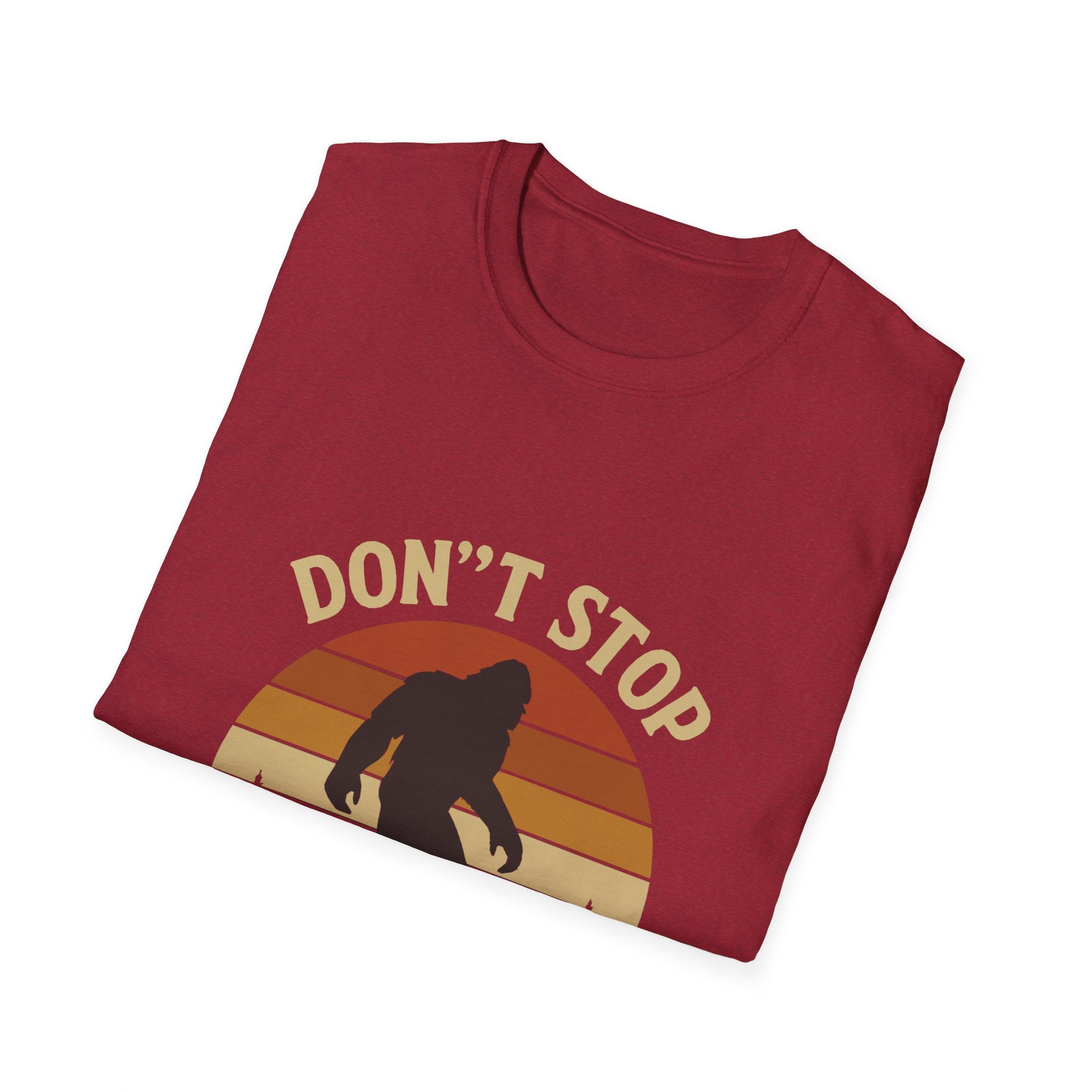 Don't Stop Believin' Unisex Softstyle T-Shirt, Inspirational Tee, Music Lover Gift, Motivational Shirt, Retro Graphic Top