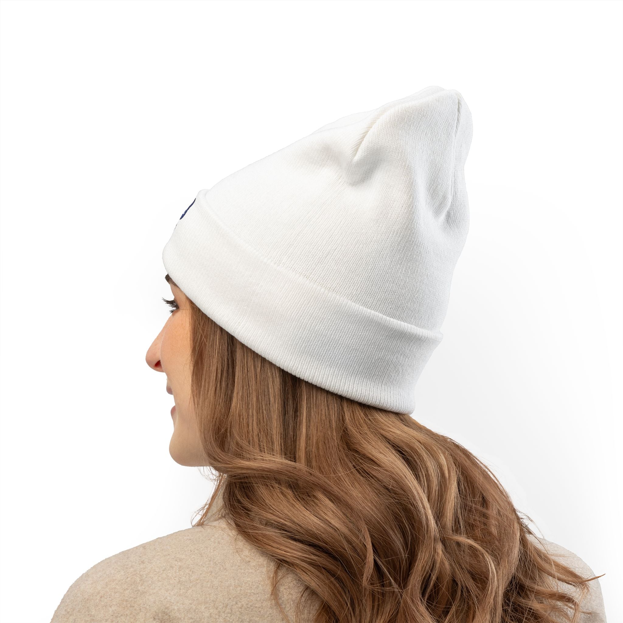 Butterfly Embroidered Knit Beanie, Cozy Winter Hat, Gift for Her, Outdoor Accessories, Fashion Beanie, Unique Headwear