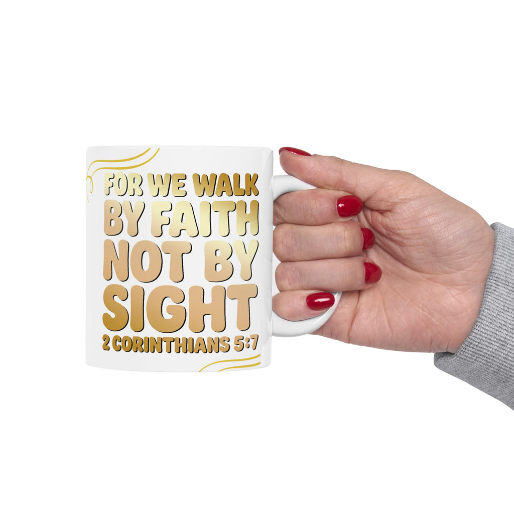 Faith-Inspired Ceramic Mug, Inspirational Coffee Cup for Daily Motivation, Bible Verse Gift, Christian Home Décor, Scripture Mug