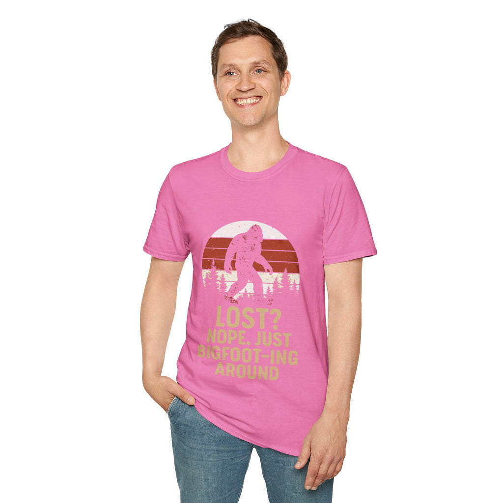 Bigfoot Adventure T-Shirt - Fun Unisex Tee for Nature Lovers, Casual Wear, Gift for Outdoorsy Friends, Hiking Gear, Unique Apparel