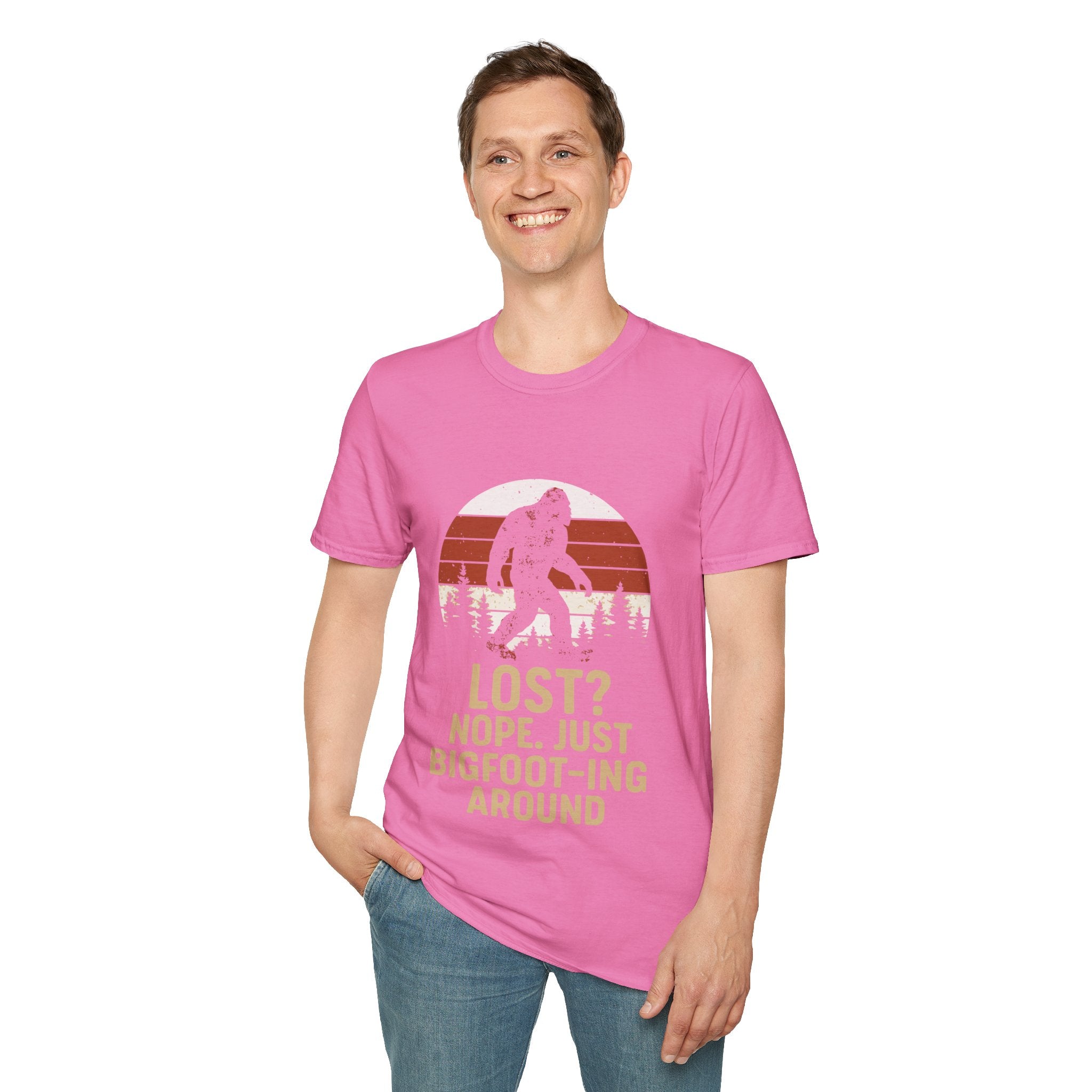 Bigfoot Adventure T-Shirt - Fun Unisex Tee for Nature Lovers, Casual Wear, Gift for Outdoorsy Friends, Hiking Gear, Unique Apparel
