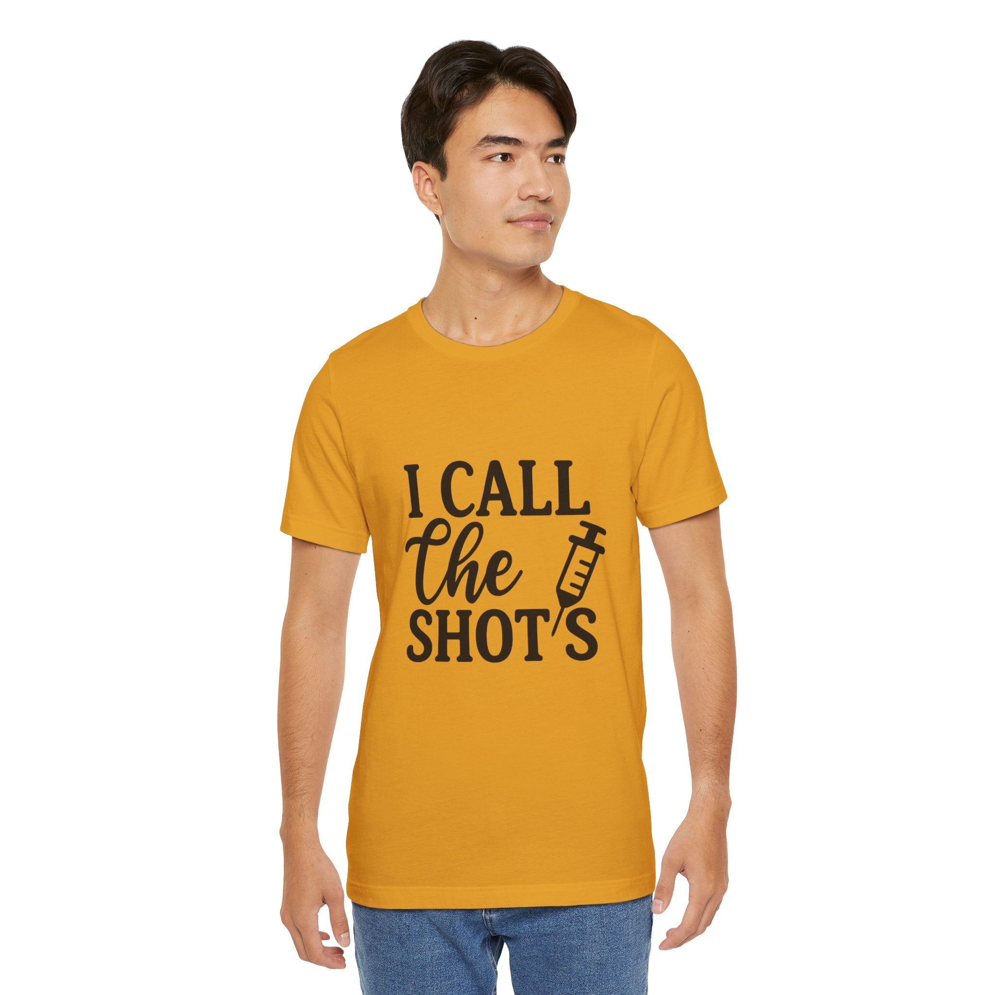 I Call the Shots  Tee, Fun Medical Humor Tee, Gift for Nurses, Healthcare Professional Shirt, Quirky Vaccine Shirt, [...]