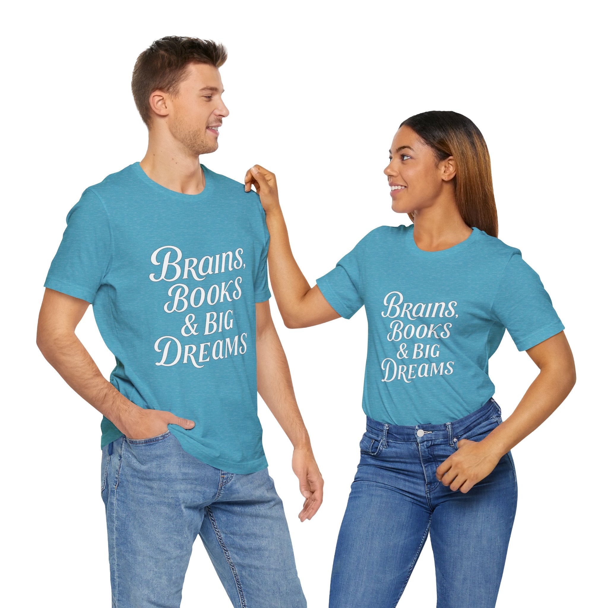 Brainiac Tee, Book Lover Shirt, Big Dreams T-Shirt, Unisex Graphic Top, Intellectual Clothing